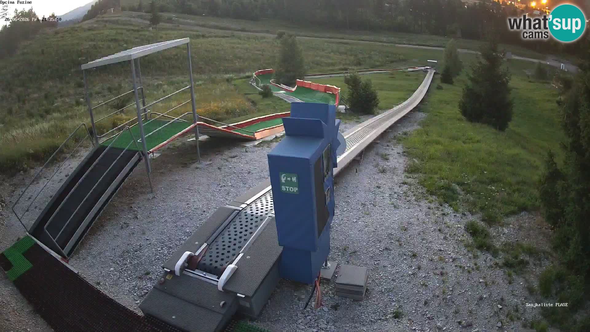 Live webcam Fužine toboggan run – Croatia