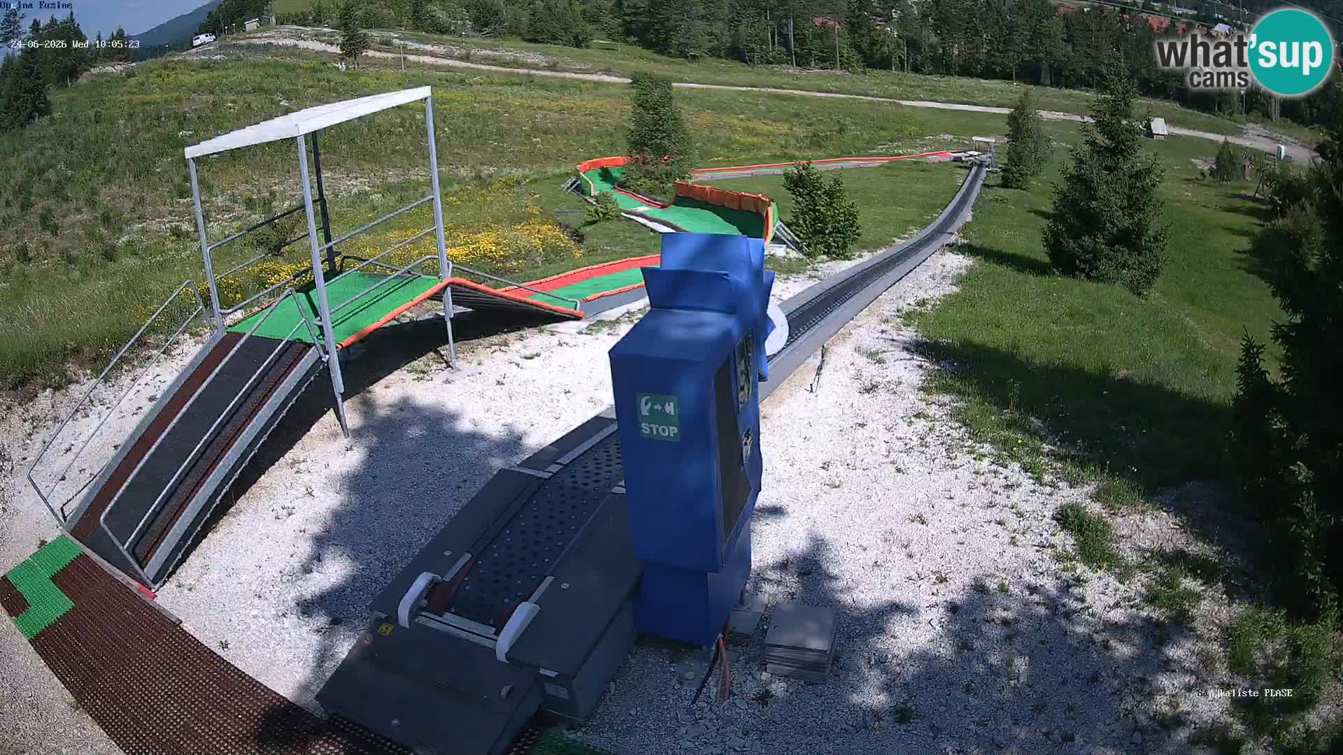 Webcam en direct Piste de luge de Fužine – Croatie