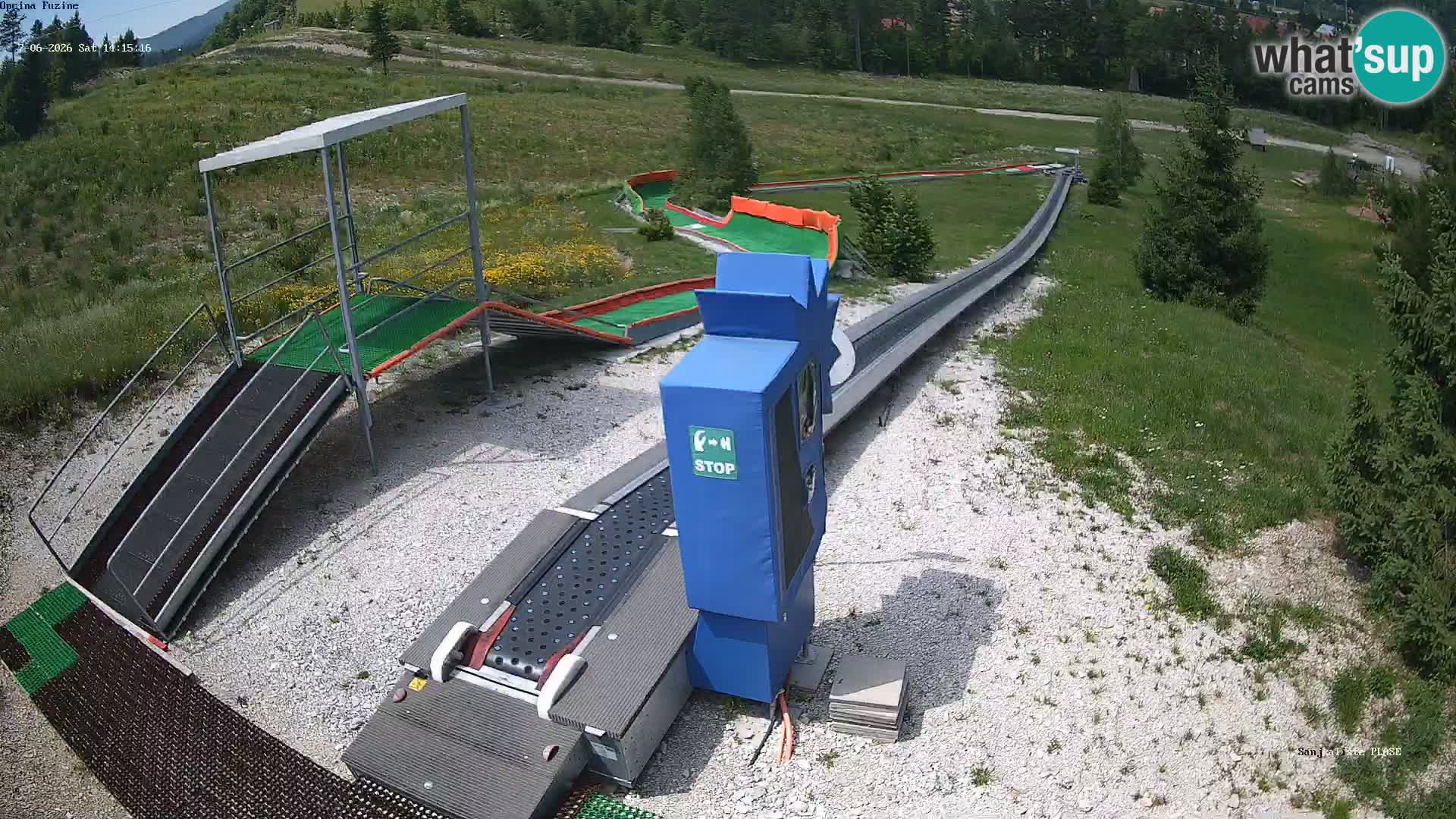 Live webcam Fužine toboggan run – Croatia
