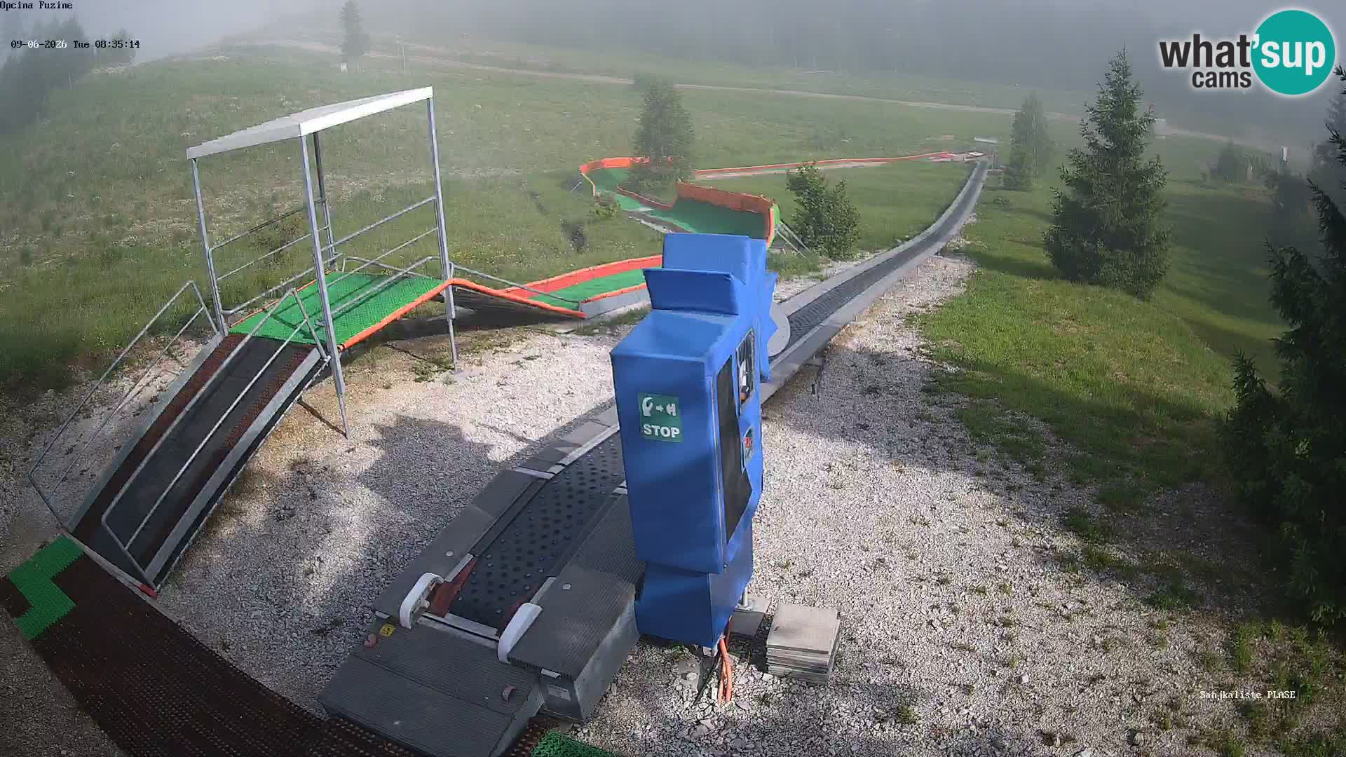 Spletna kamera v živo Sankališče Fužine – Hrvaška