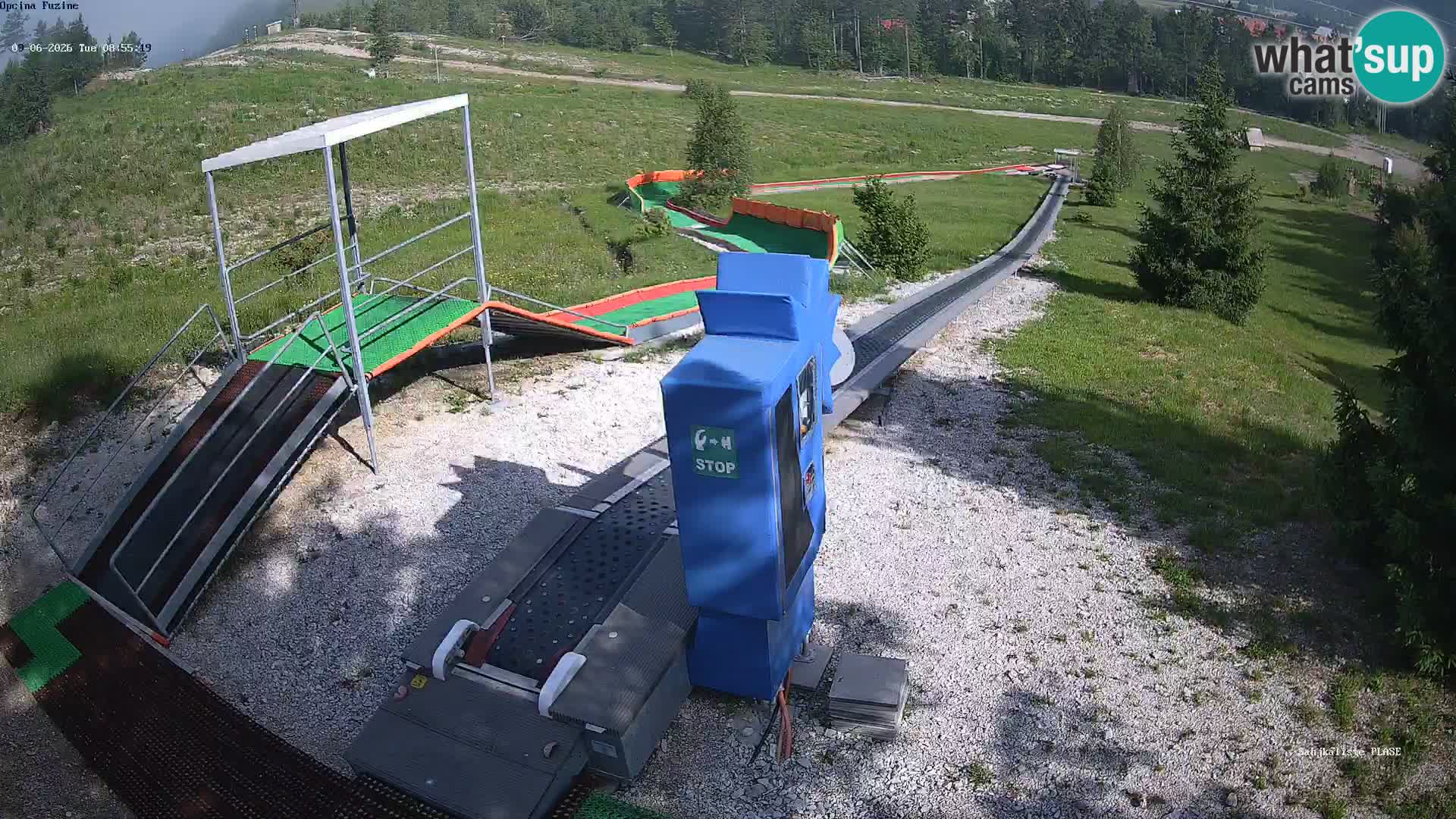 Live webcam Pista da slittino Fužine – Croazia