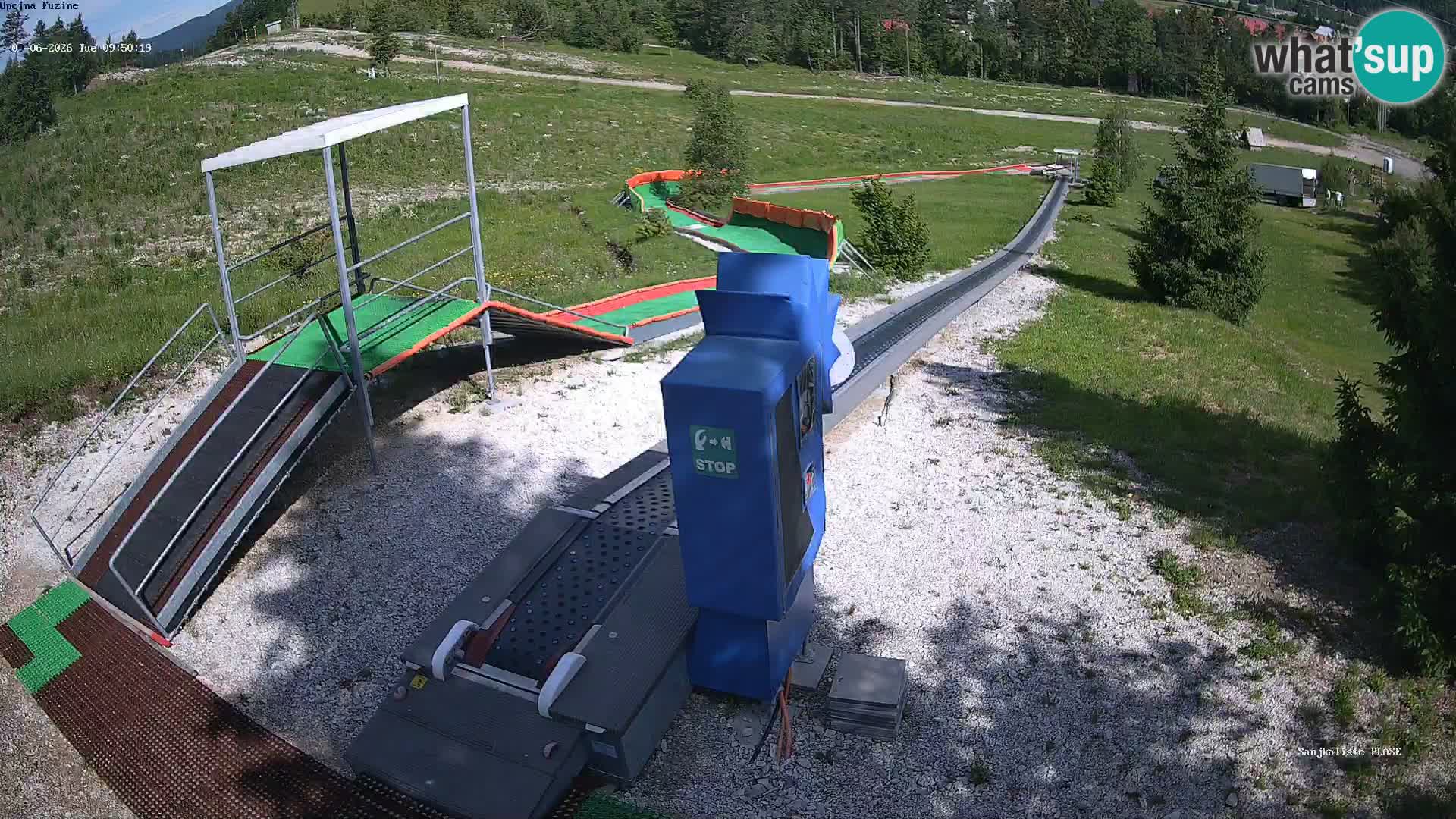 Live webcam Pista da slittino Fužine – Croazia