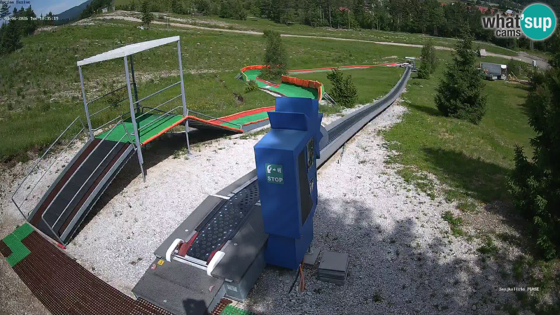 Live webcam Pista da slittino Fužine – Croazia