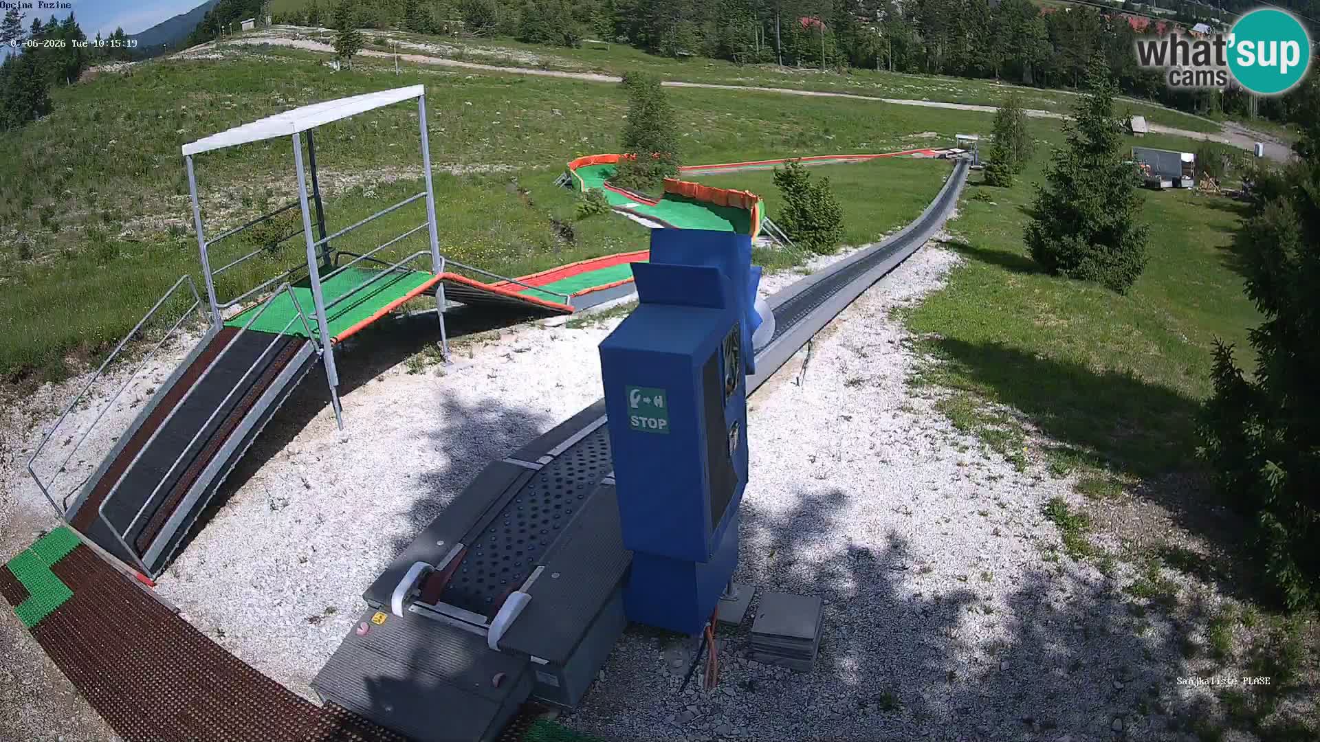 Live webcam Pista da slittino Fužine – Croazia
