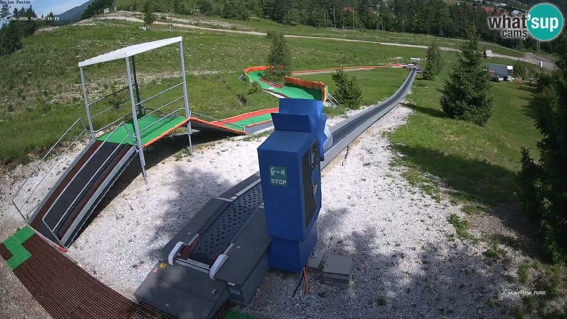Live webcam Pista da slittino Fužine – Croazia
