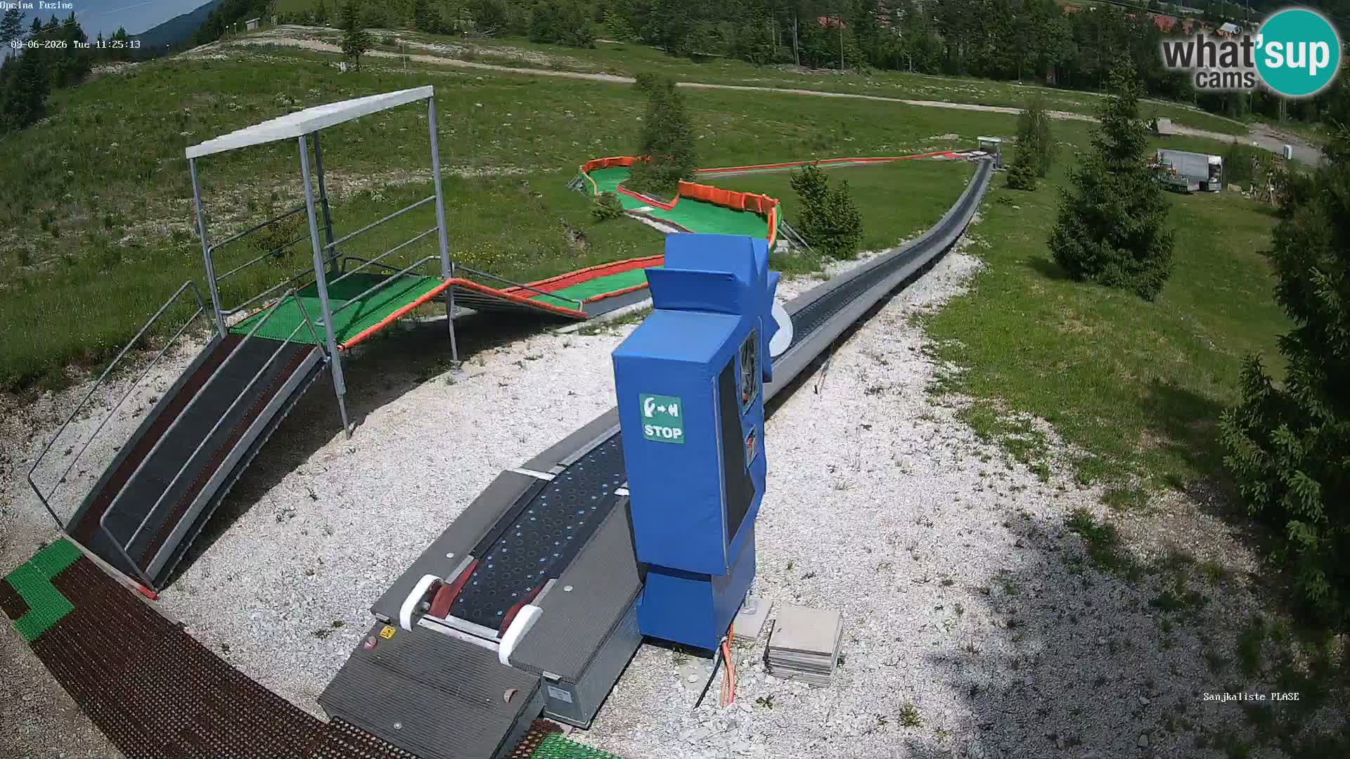Webcam en direct Piste de luge de Fužine – Croatie