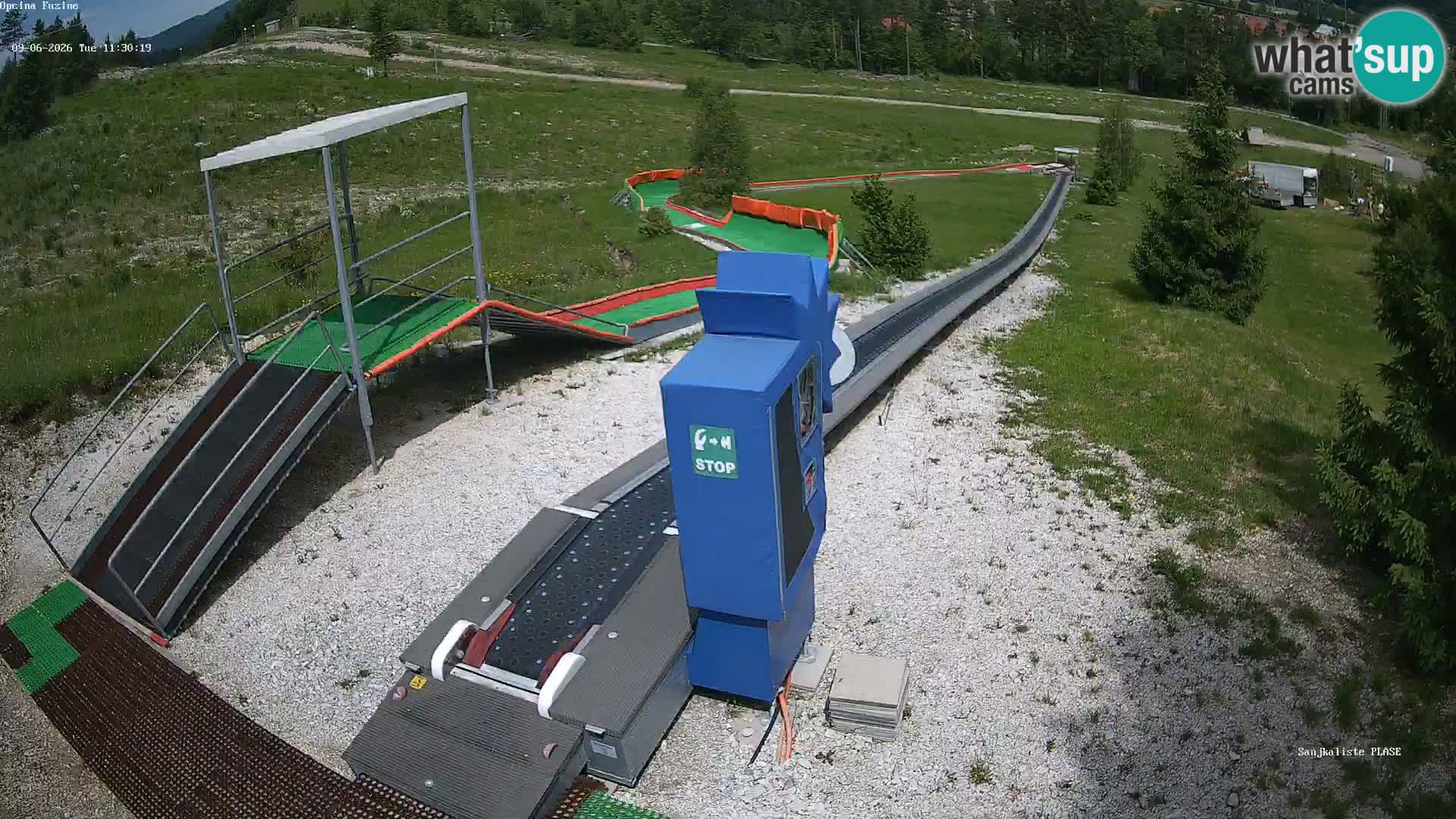 Live webcam Fužine toboggan run – Croatia