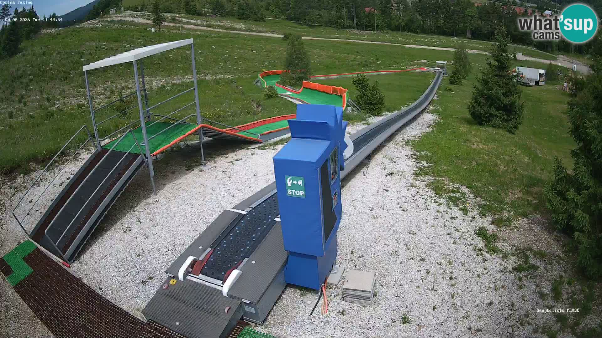Live webcam Pista da slittino Fužine – Croazia