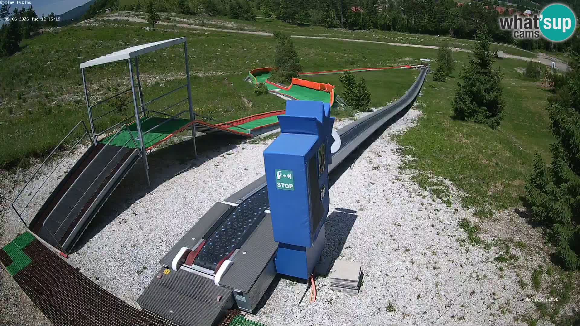 Live webcam Pista da slittino Fužine – Croazia
