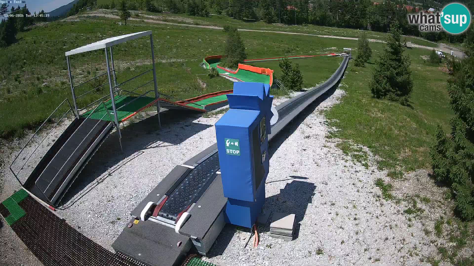 Live webcam Fužine toboggan run – Croatia
