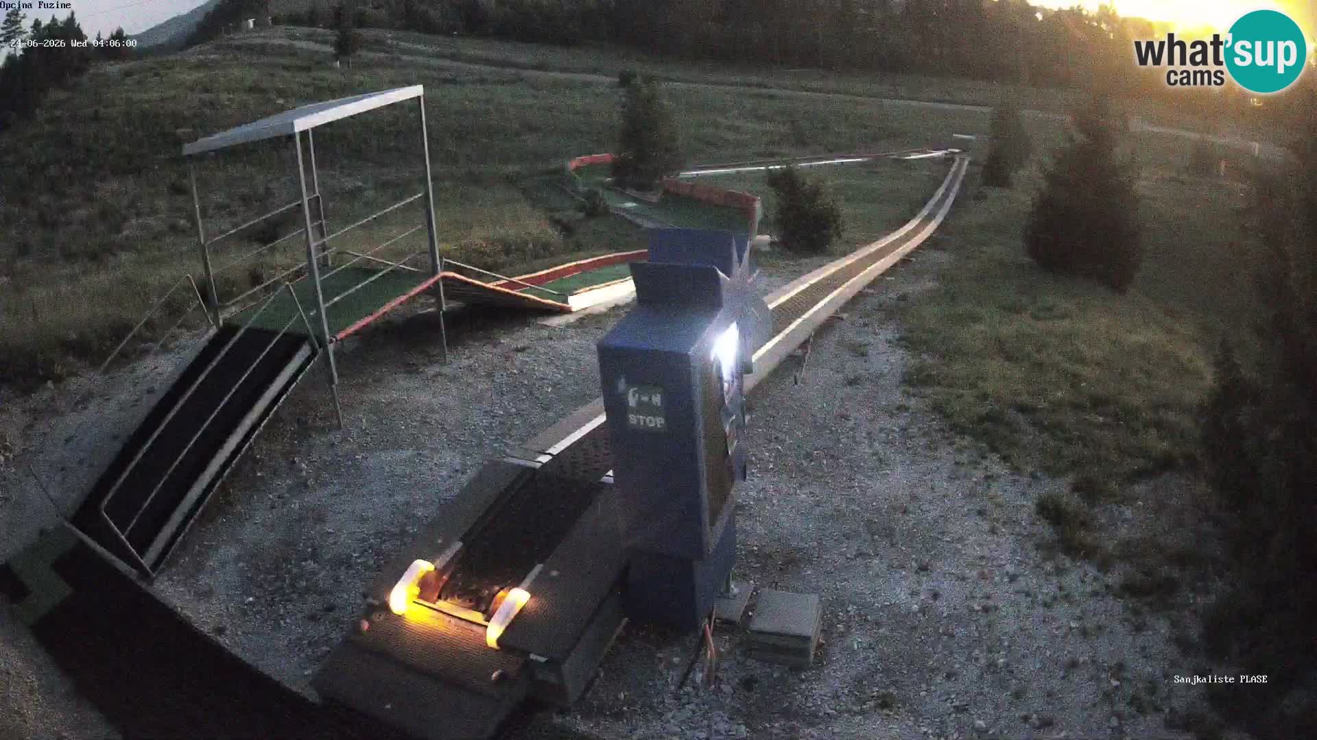 Spletna kamera v živo Sankališče Fužine – Hrvaška