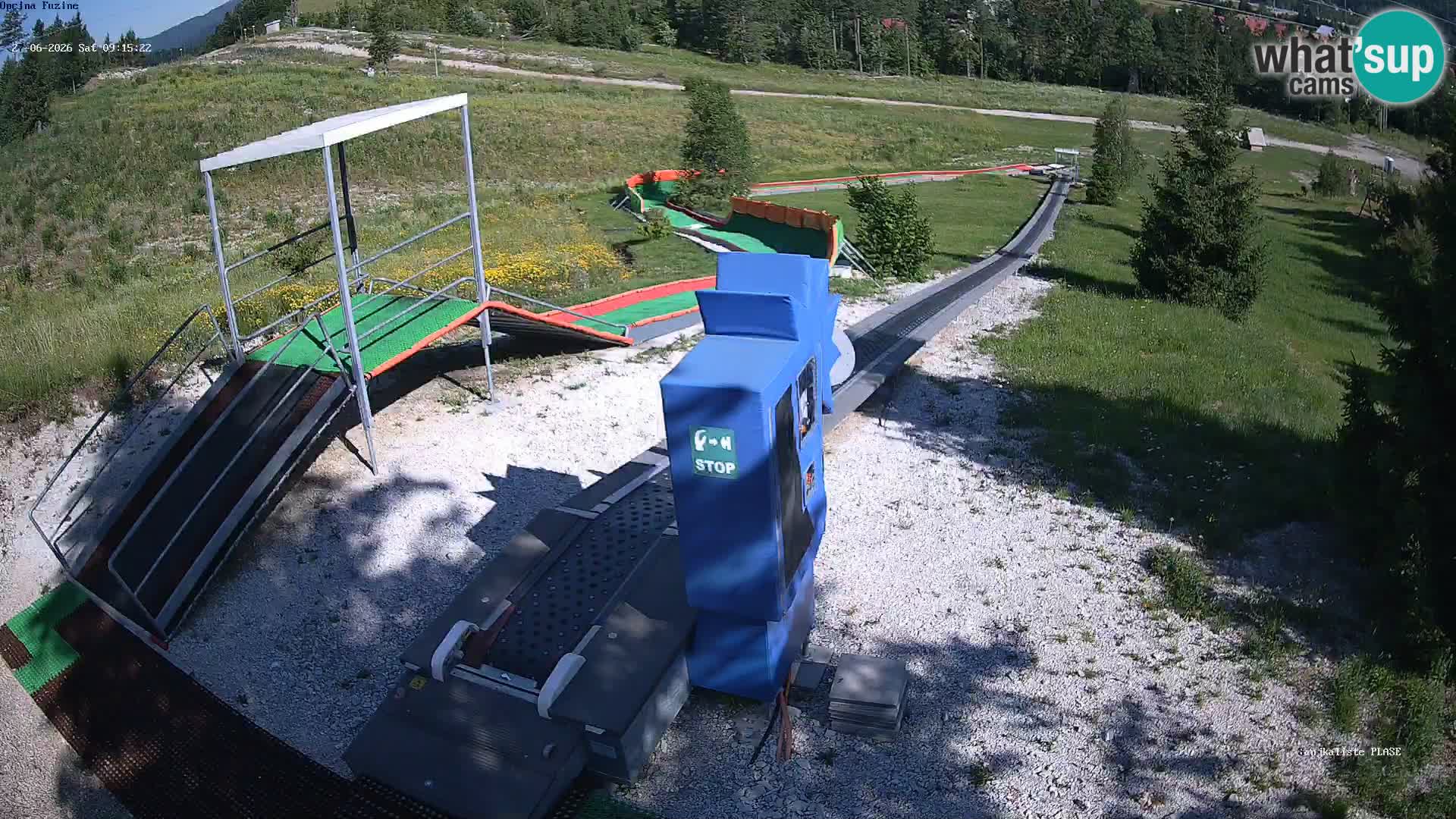 Live webcam Fužine toboggan run – Croatia