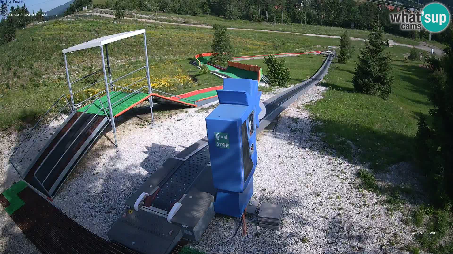 Live webcam Fužine toboggan run – Croatia