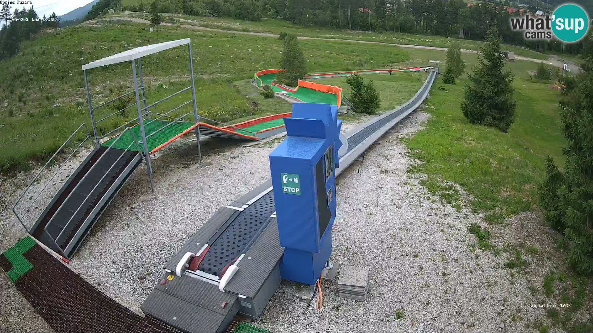 Webcam en direct Piste de luge de Fužine – Croatie