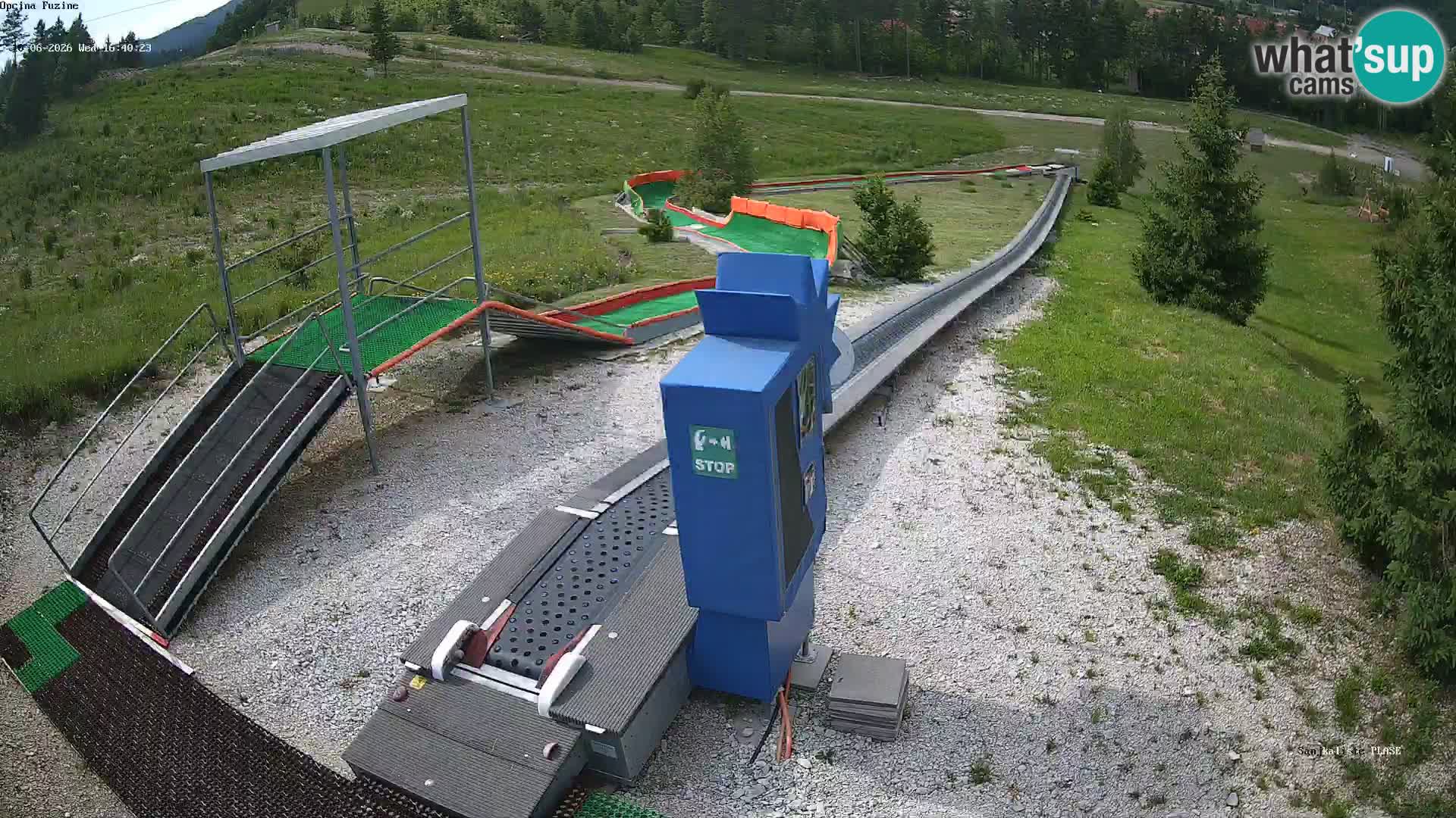Live webcam Fužine toboggan run – Croatia