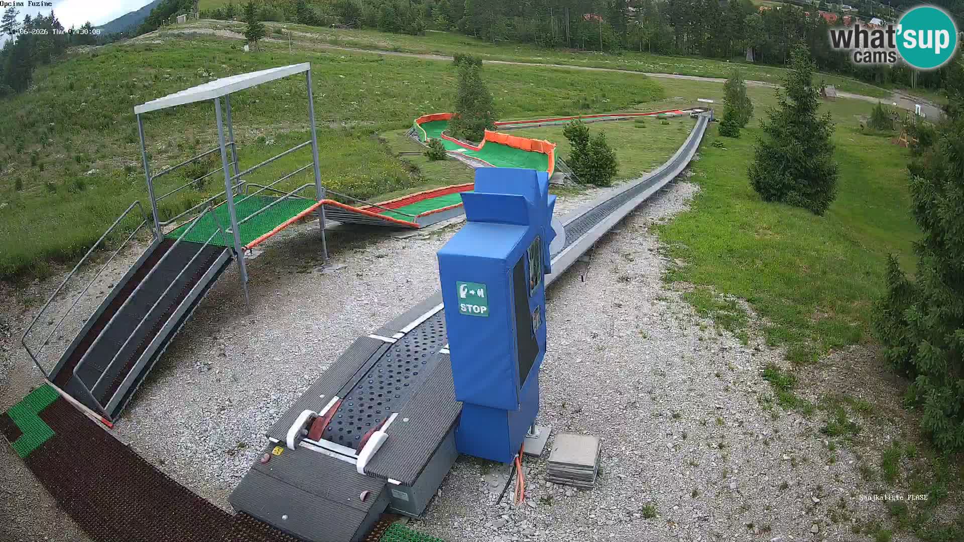 Webcam en direct Piste de luge de Fužine – Croatie