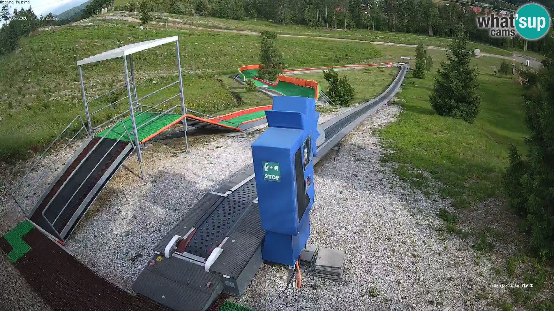 Webcam en direct Piste de luge de Fužine – Croatie