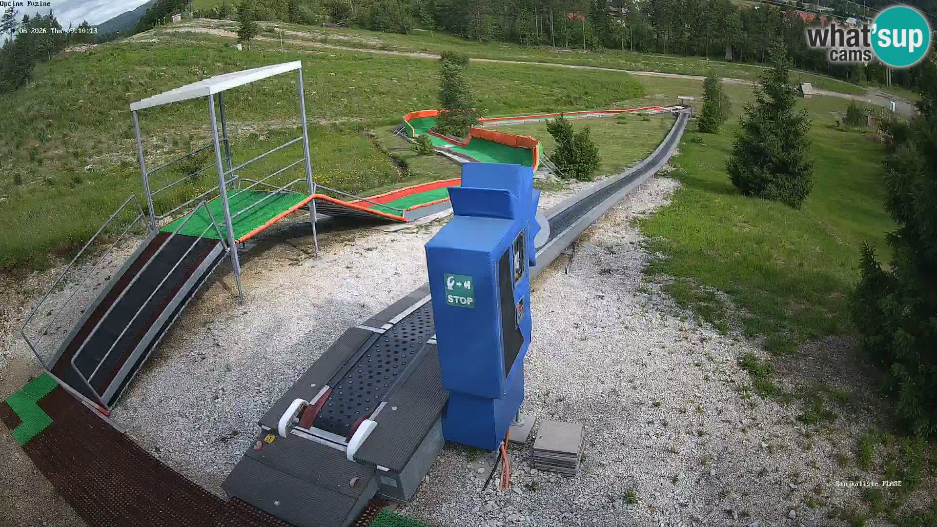 Webcam en direct Piste de luge de Fužine – Croatie