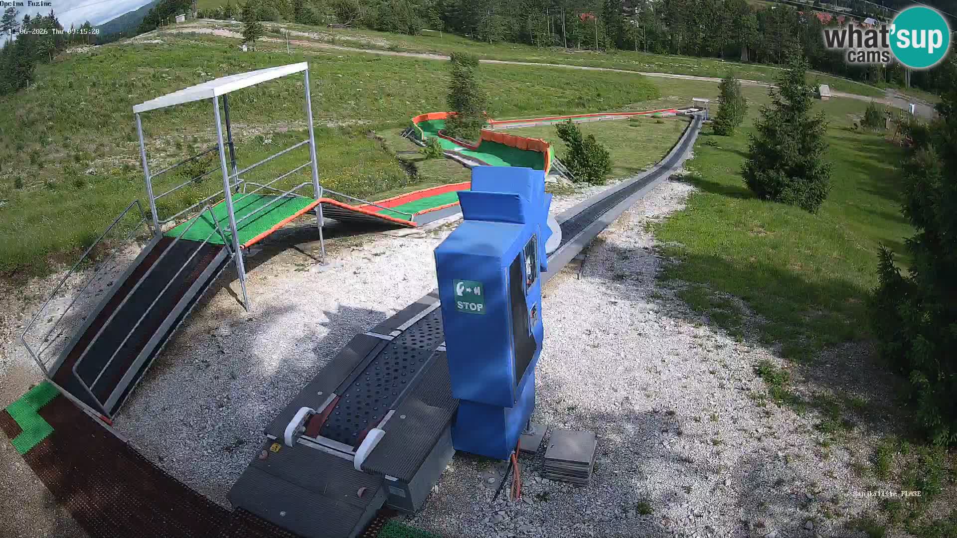 Webcam en direct Piste de luge de Fužine – Croatie