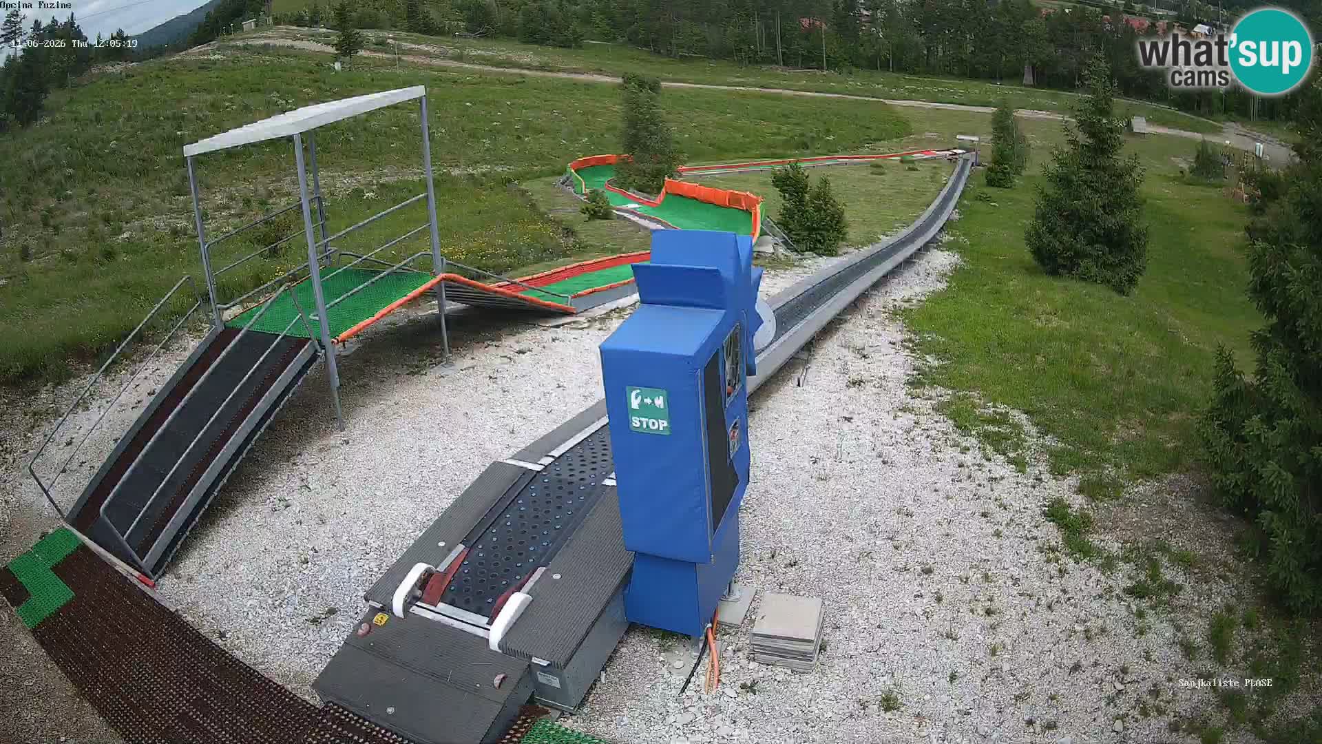 Spletna kamera v živo Sankališče Fužine – Hrvaška