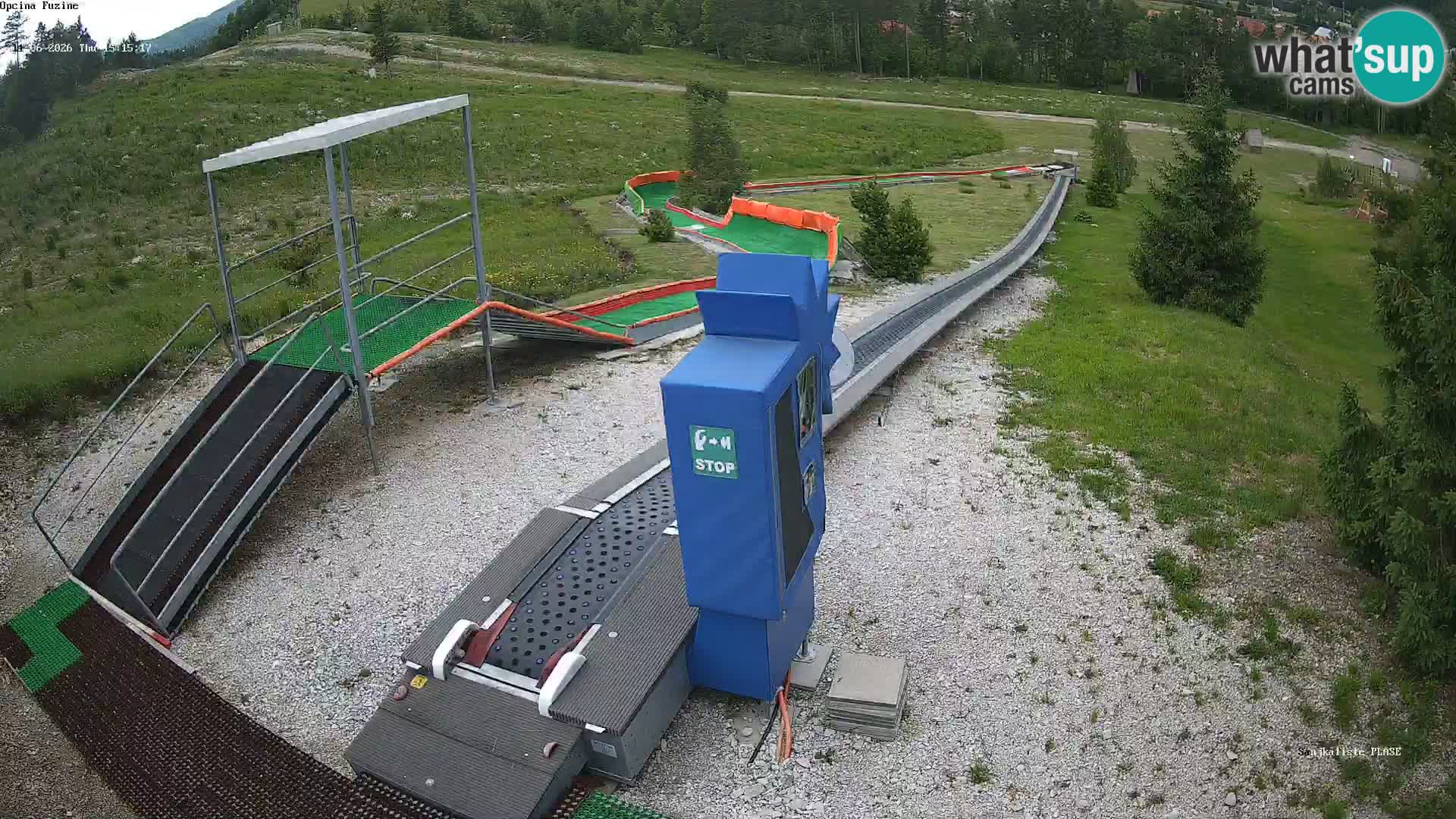 Webcam en vivo Pista de trineo Fužine – Croacia