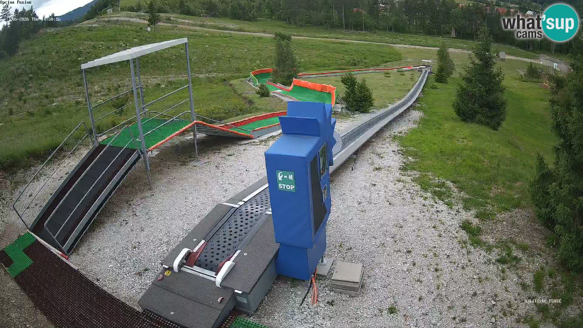 Live webcam Fužine toboggan run – Croatia