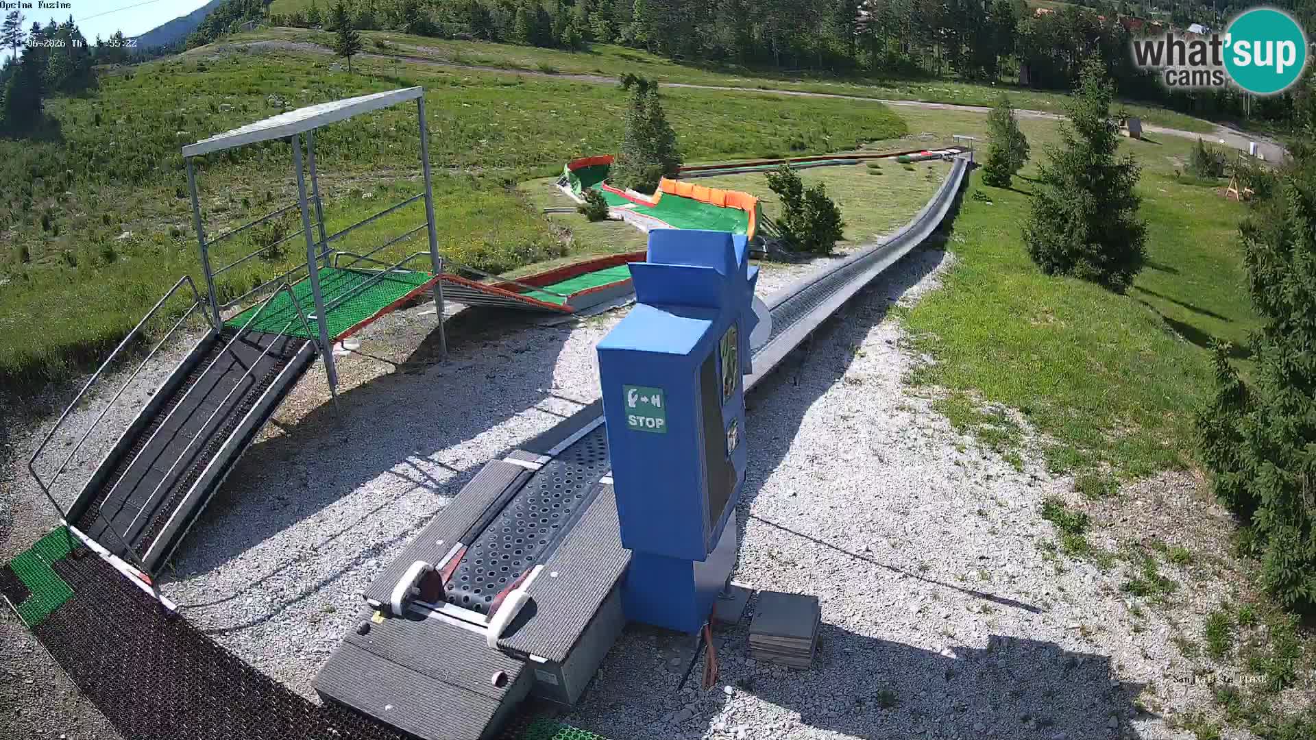 Webcam en direct Piste de luge de Fužine – Croatie