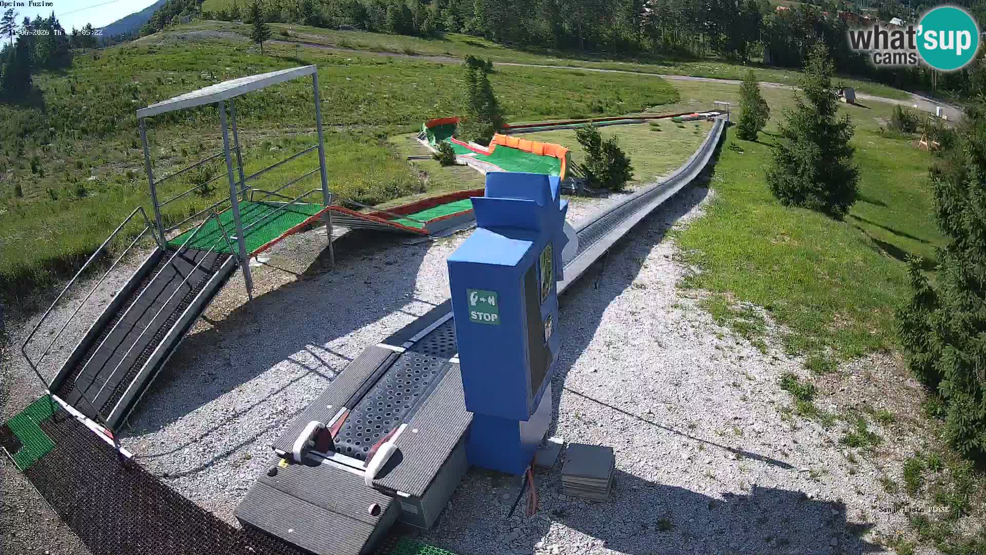 Webcam en direct Piste de luge de Fužine – Croatie
