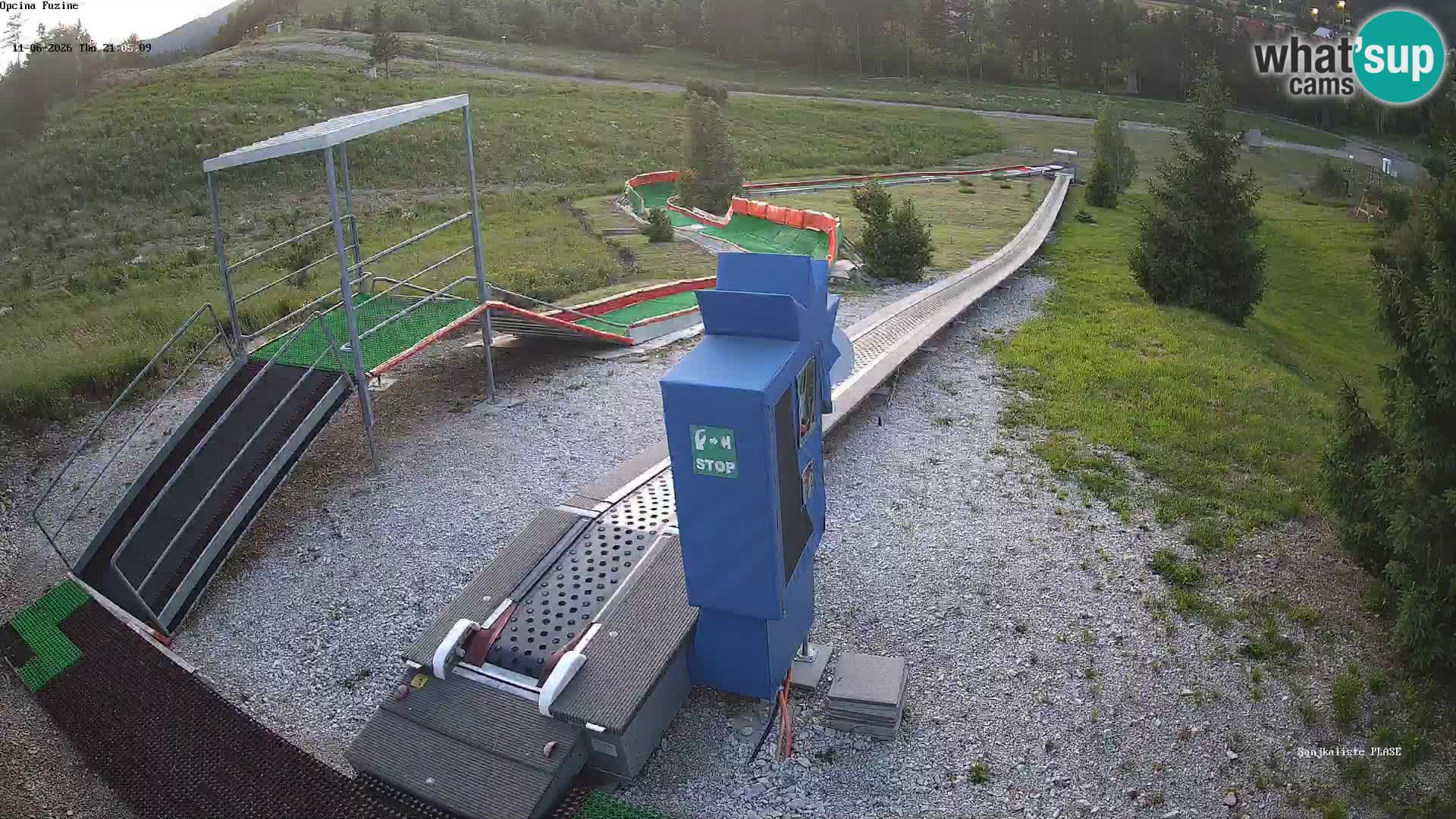 Live webcam Fužine toboggan run – Croatia