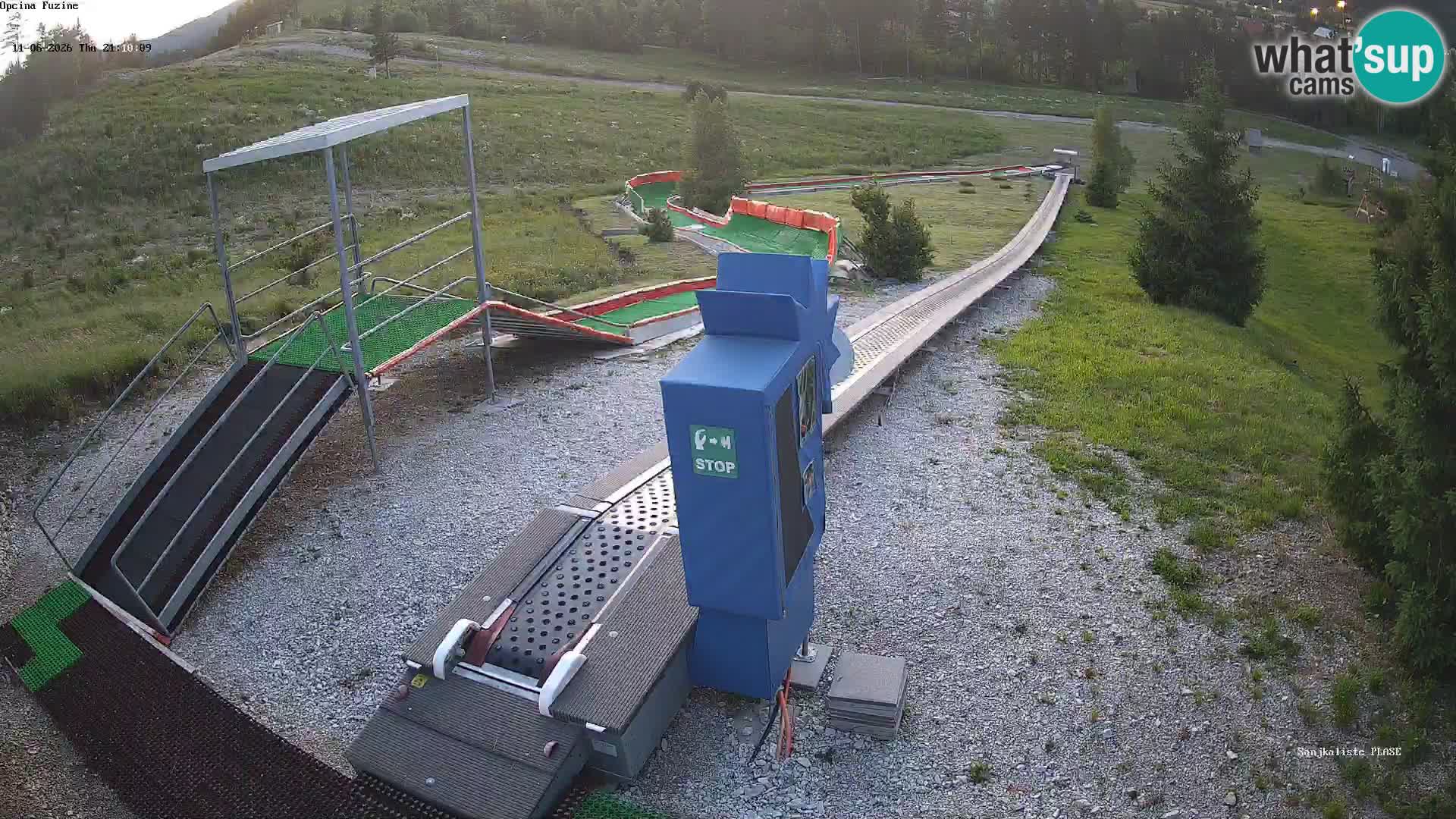 Live webcam Fužine toboggan run – Croatia