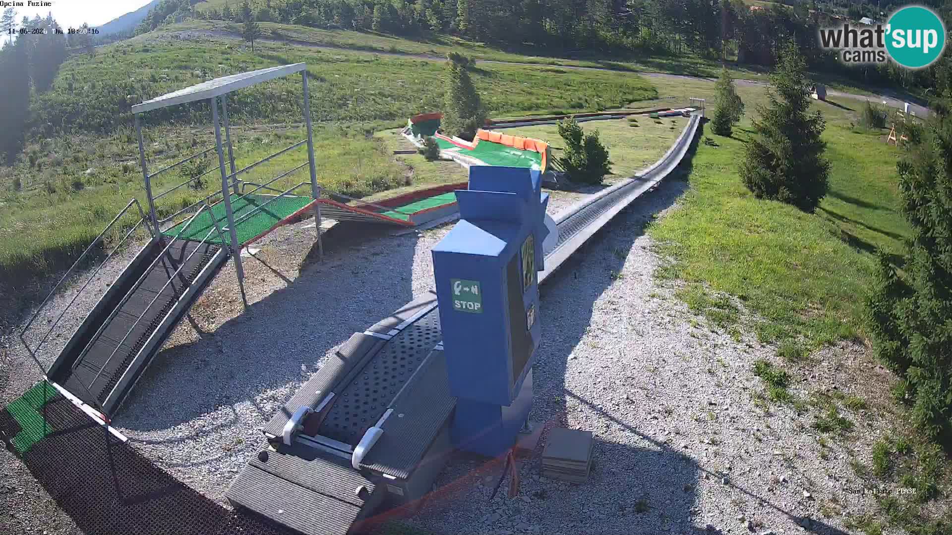 Webcam en direct Piste de luge de Fužine – Croatie