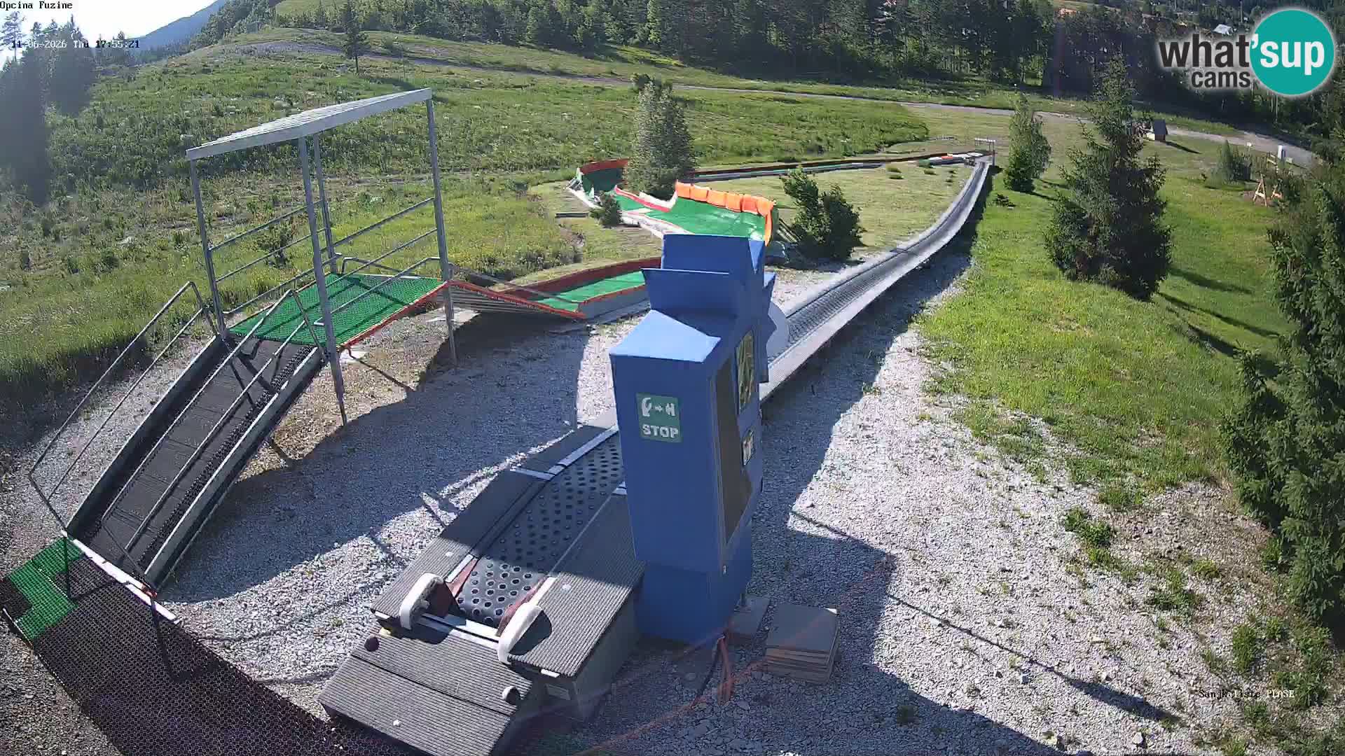 Live webcam Pista da slittino Fužine – Croazia