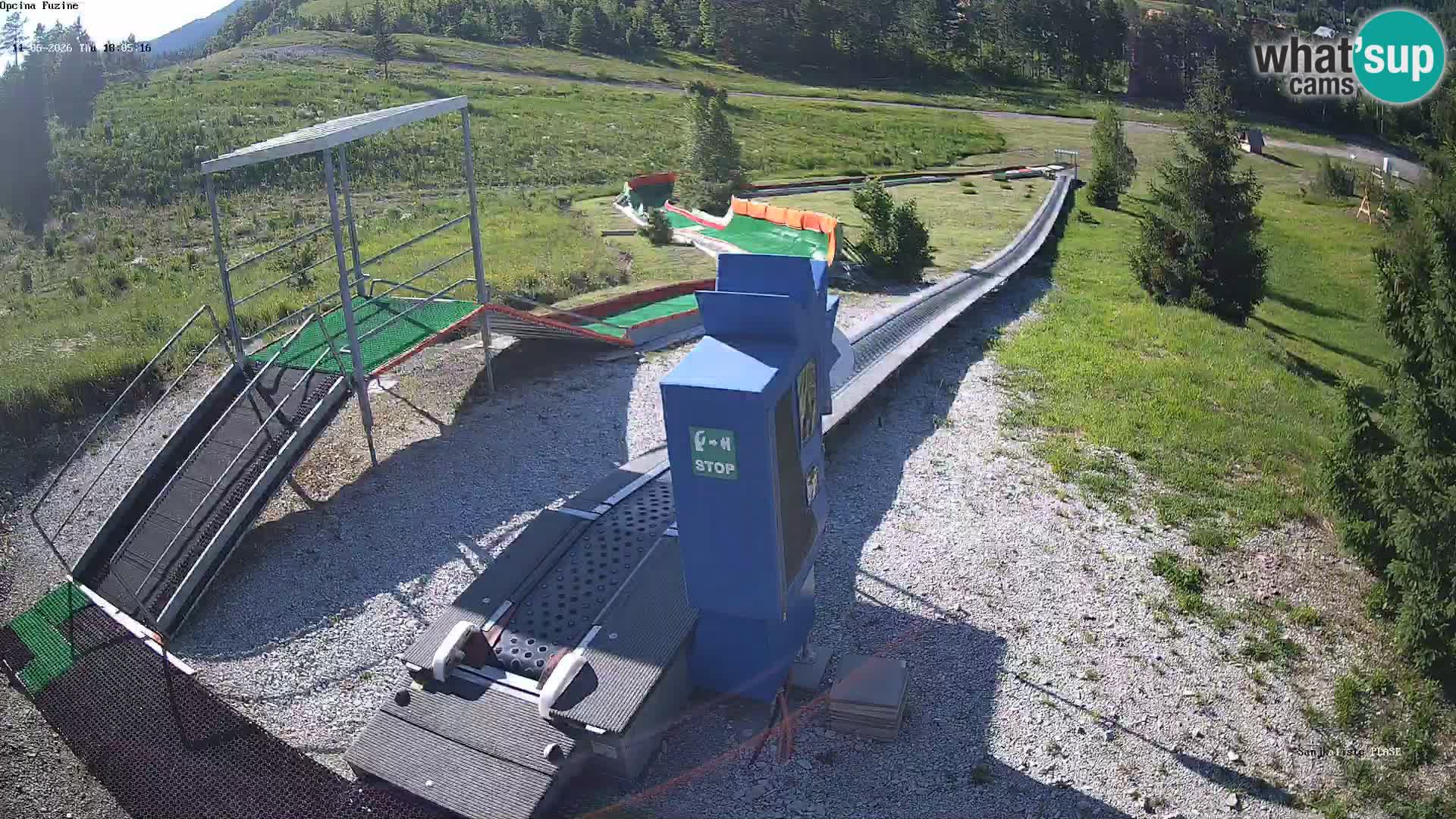 Webcam en direct Piste de luge de Fužine – Croatie