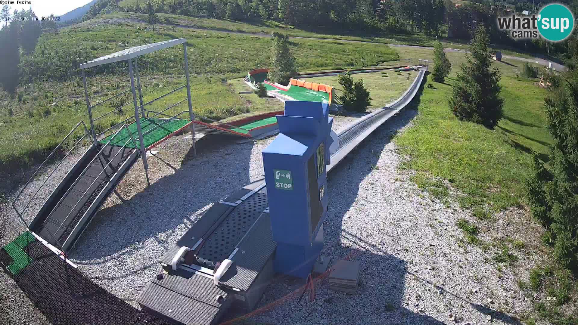 Live webcam Pista da slittino Fužine – Croazia
