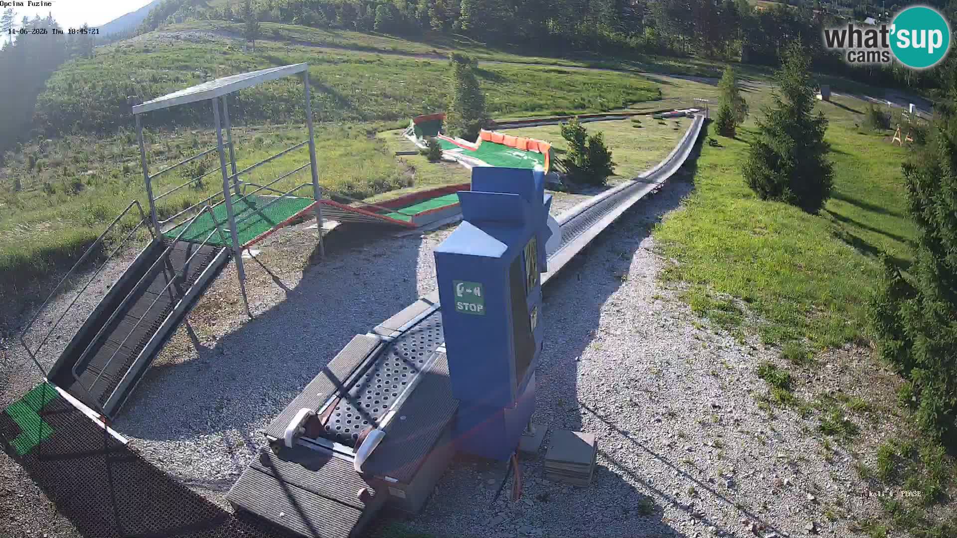 Live webcam Fužine toboggan run – Croatia