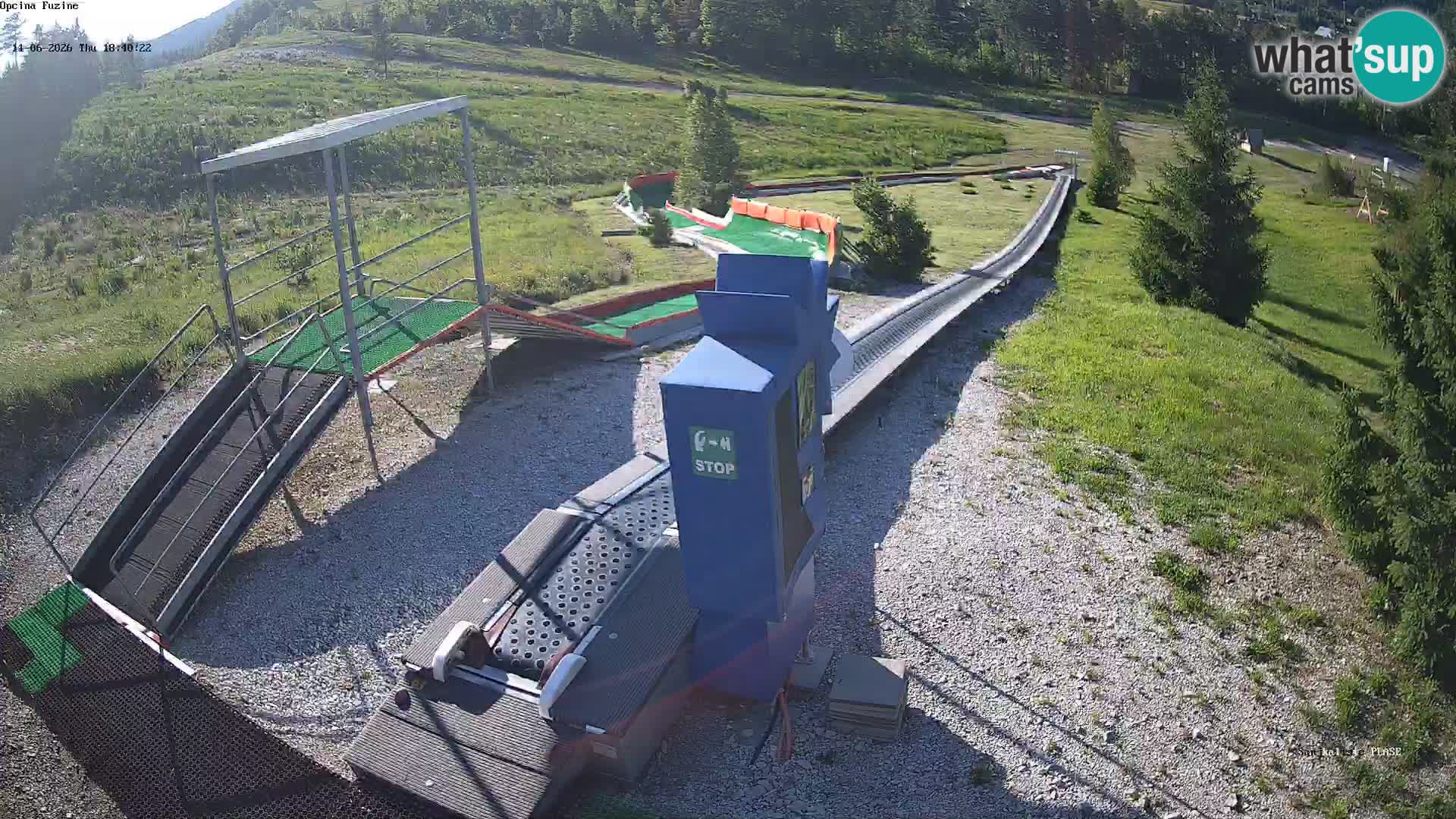 Live webcam Fužine toboggan run – Croatia