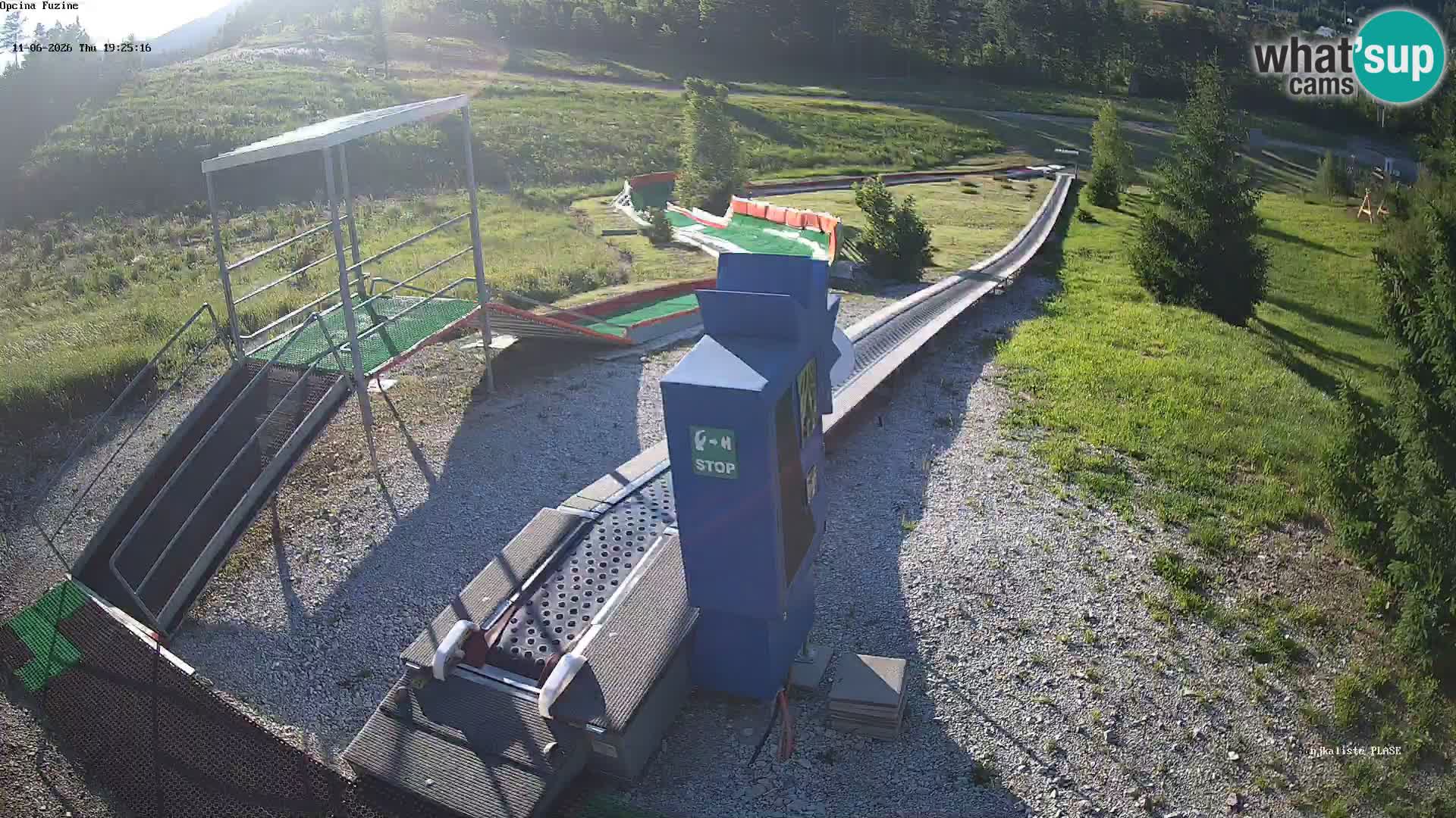 Live webcam Pista da slittino Fužine – Croazia