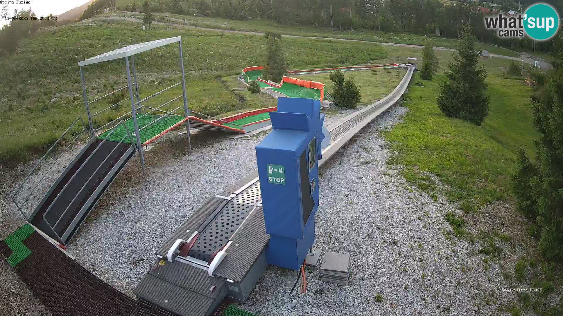 Live webcam Fužine toboggan run – Croatia