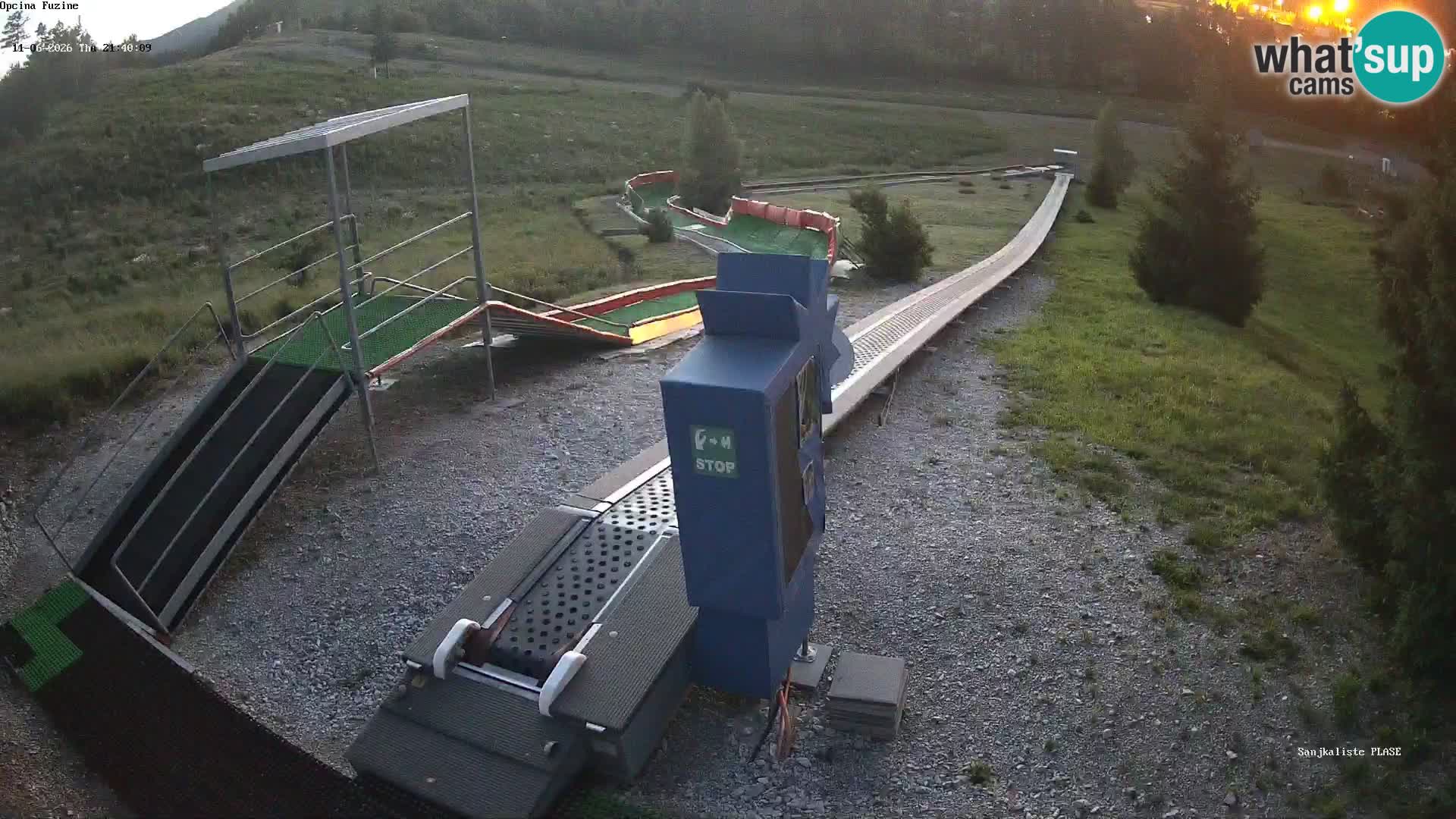Live webcam Pista da slittino Fužine – Croazia