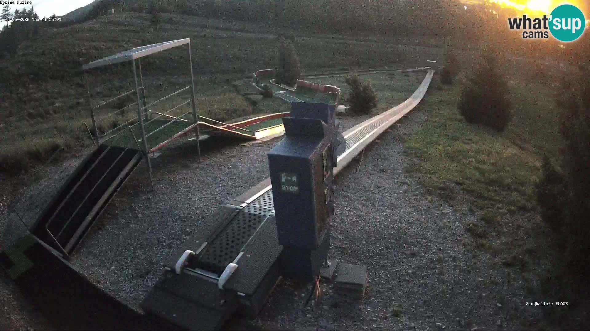 Webcam en direct Piste de luge de Fužine – Croatie