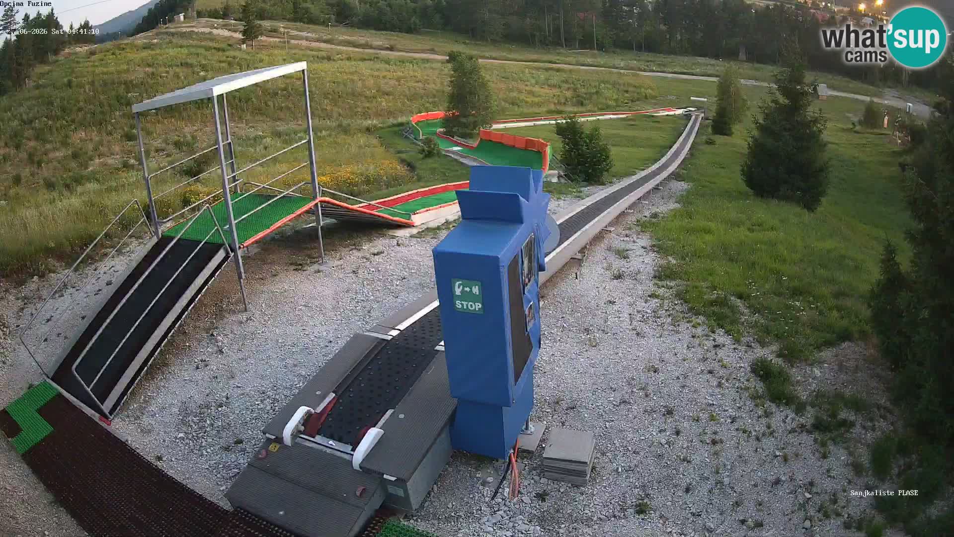 Live webcam Fužine toboggan run – Croatia