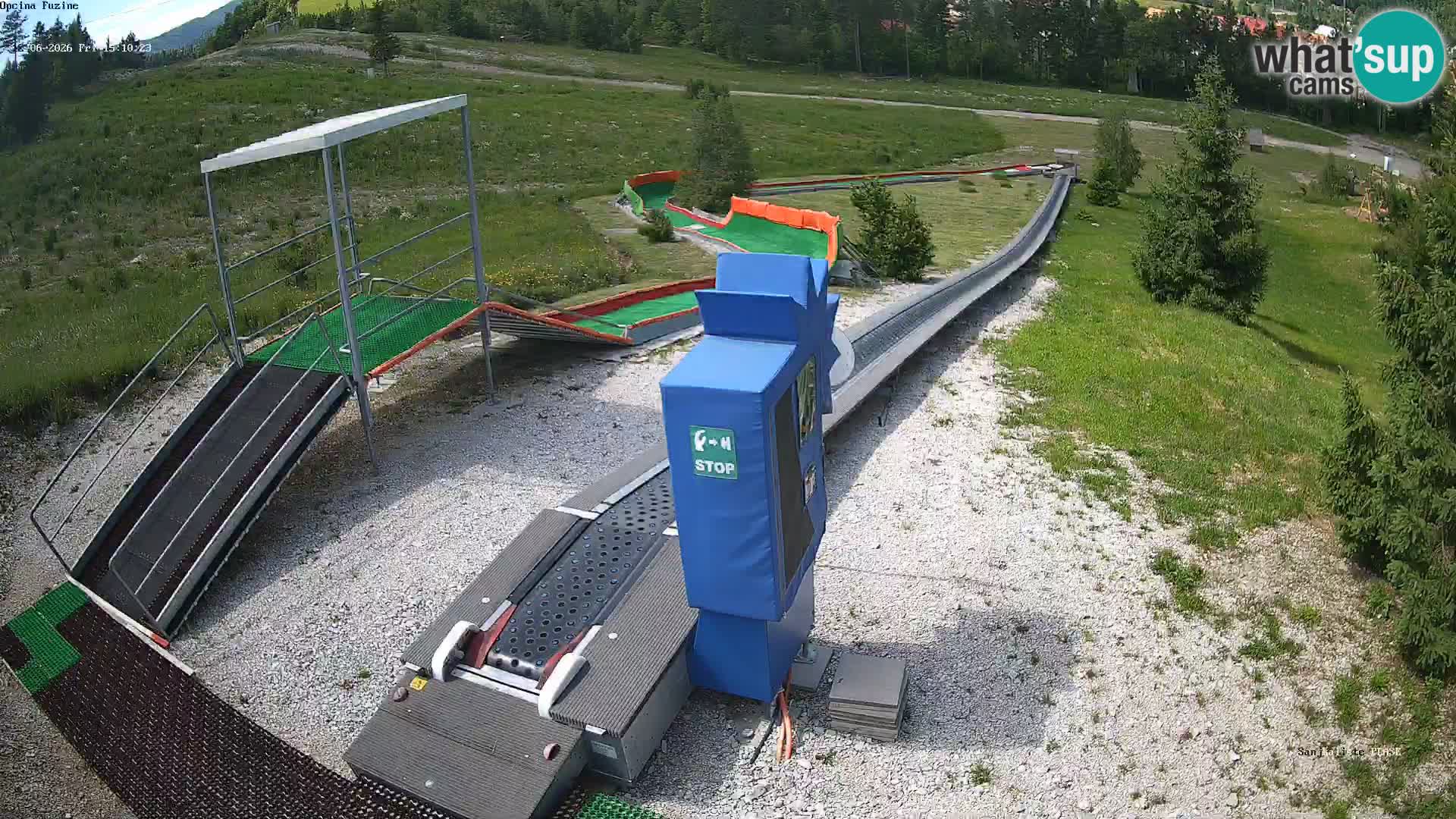 Live webcam Pista da slittino Fužine – Croazia