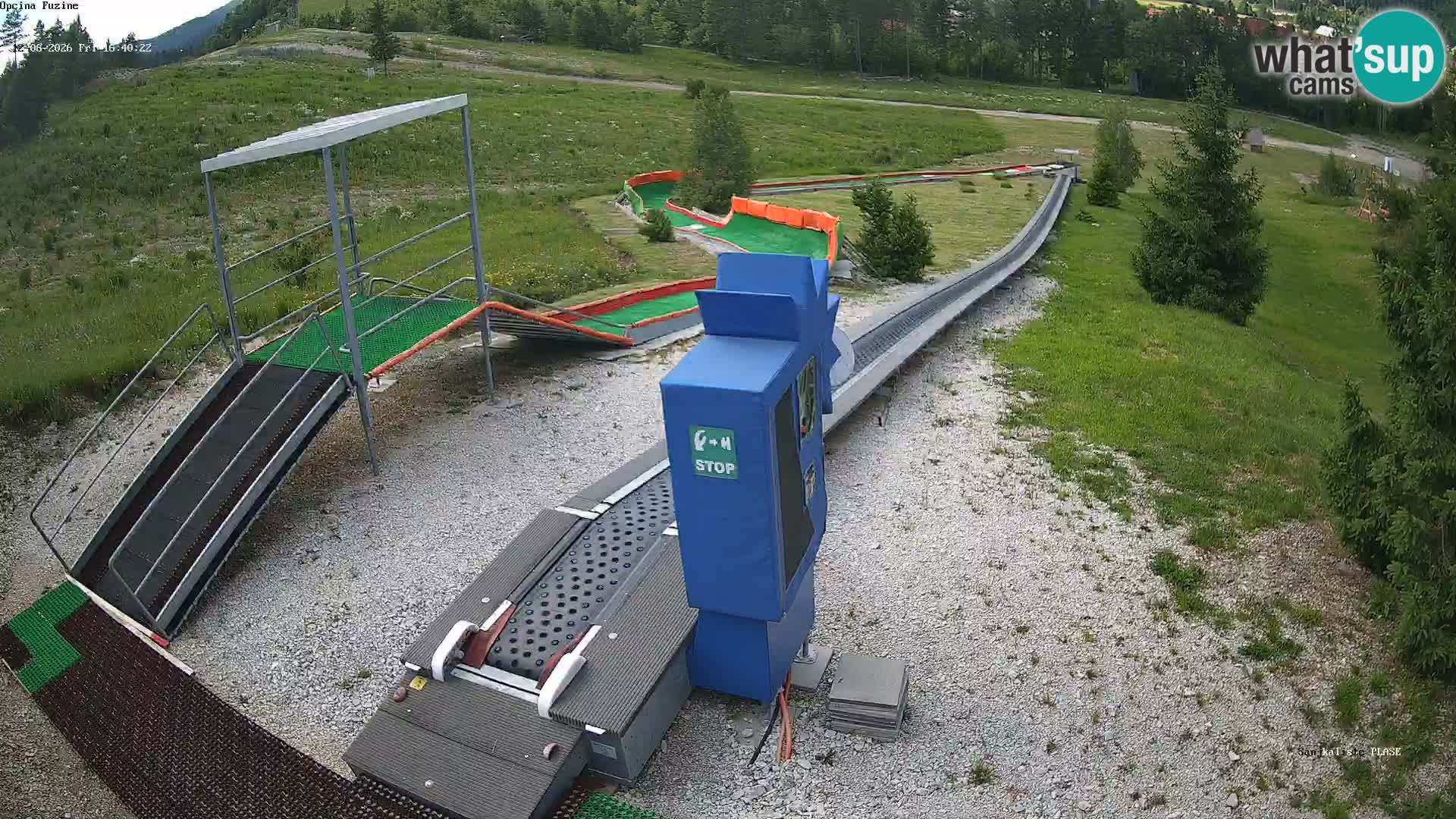 Live webcam Fužine toboggan run – Croatia