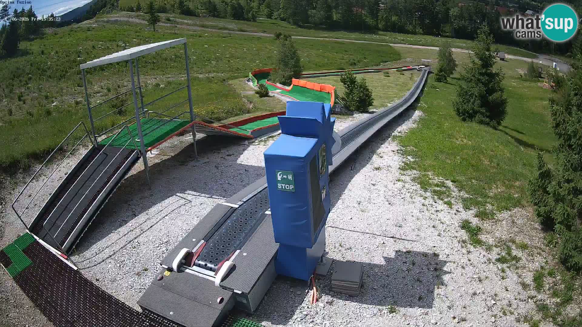 Live webcam Fužine toboggan run – Croatia