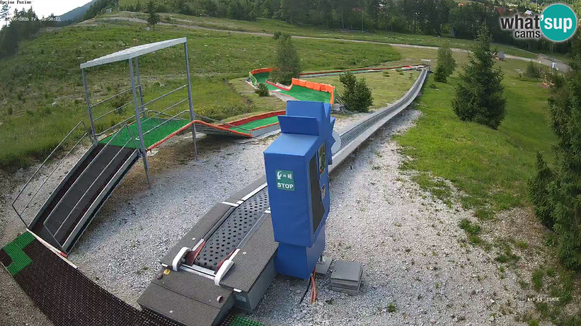 Live webcam Fužine toboggan run – Croatia