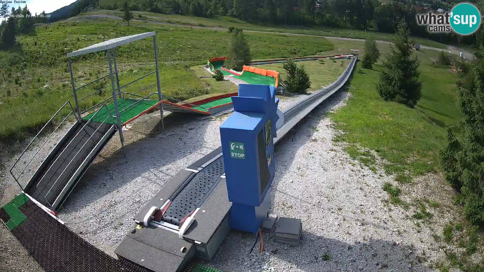 Webcam en direct Piste de luge de Fužine – Croatie