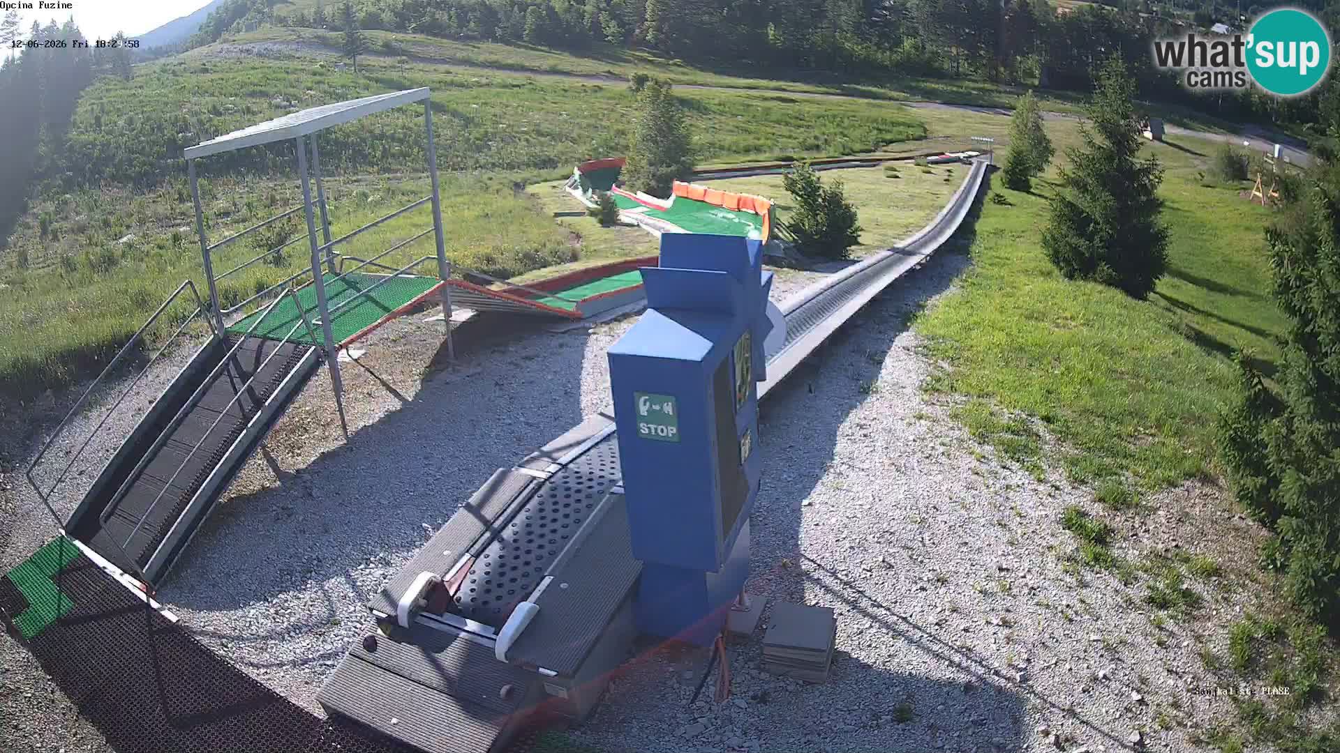 Webcam en direct Piste de luge de Fužine – Croatie