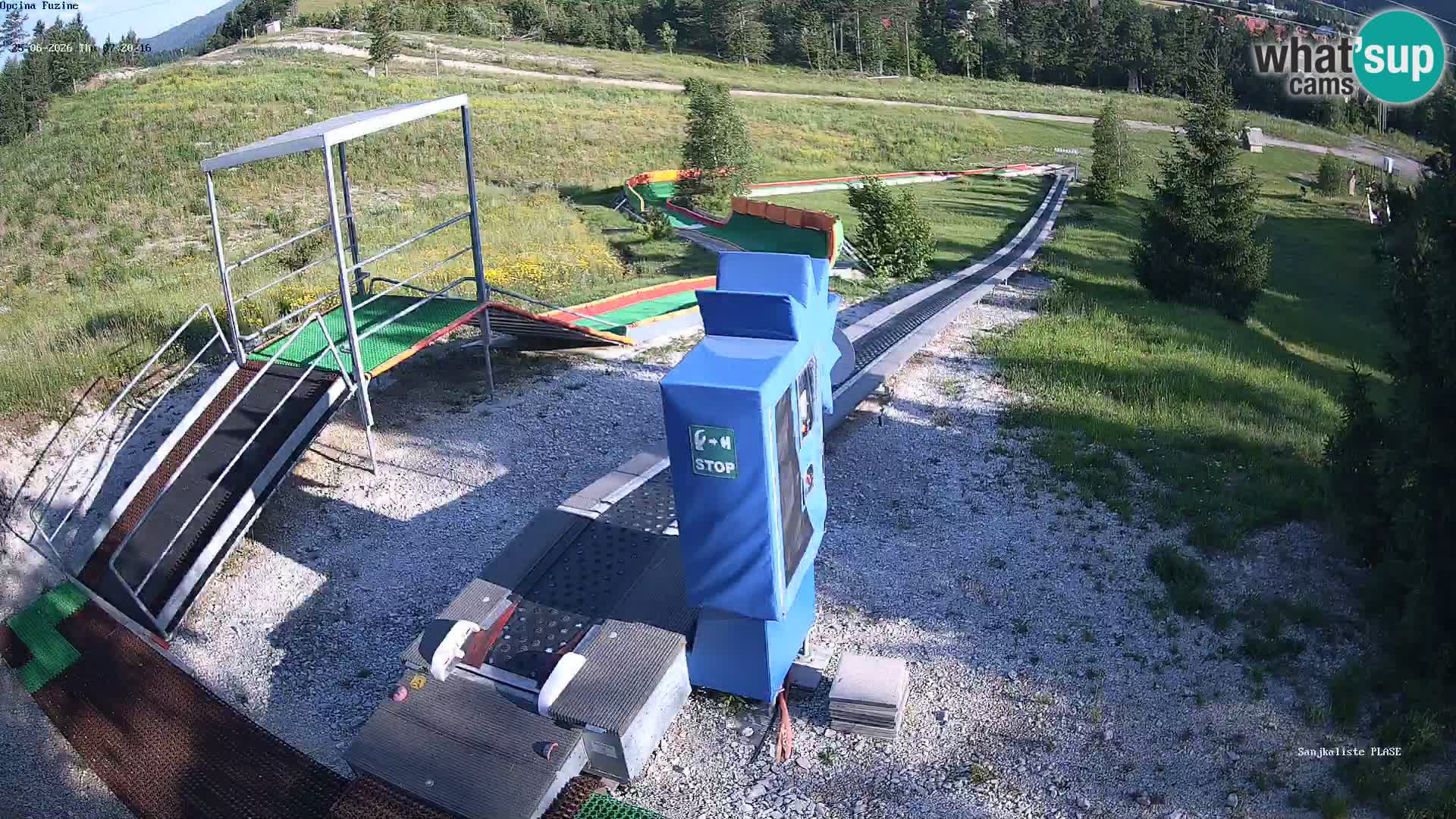 Live webcam Fužine toboggan run – Croatia