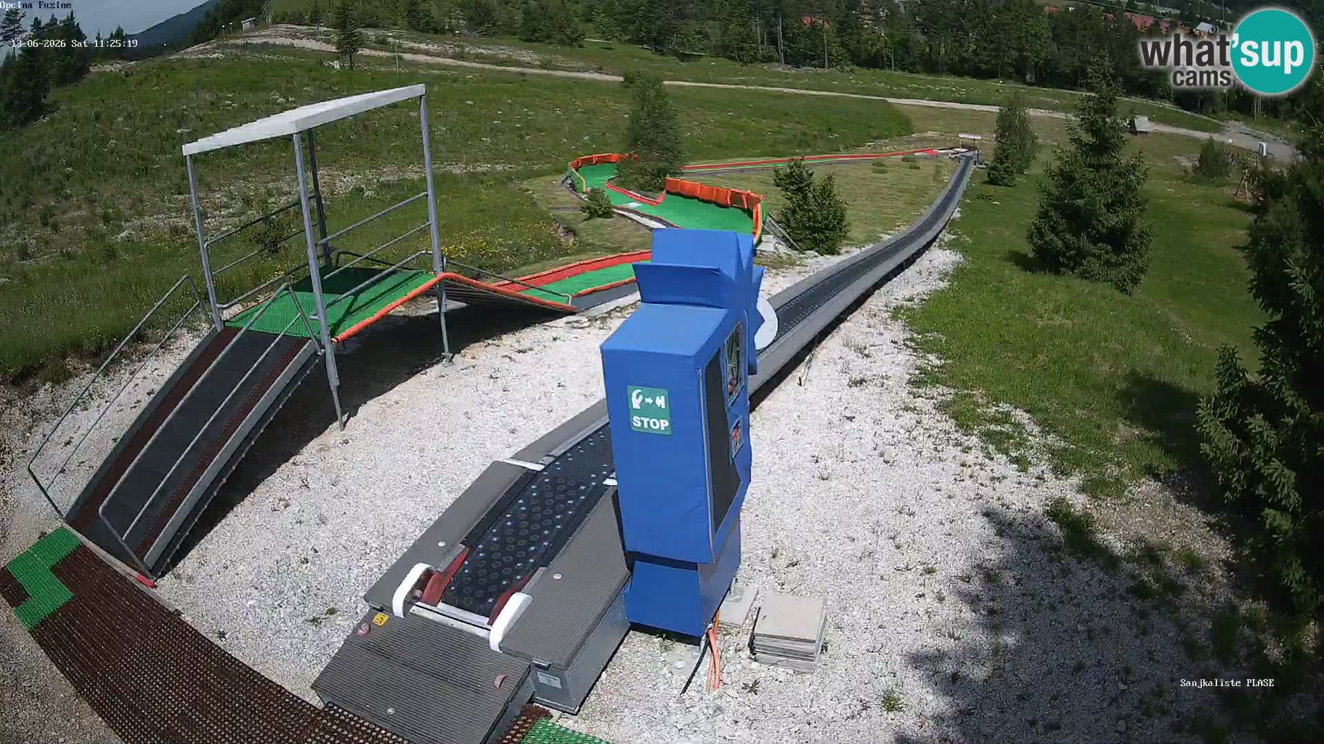 Webcam en direct Piste de luge de Fužine – Croatie