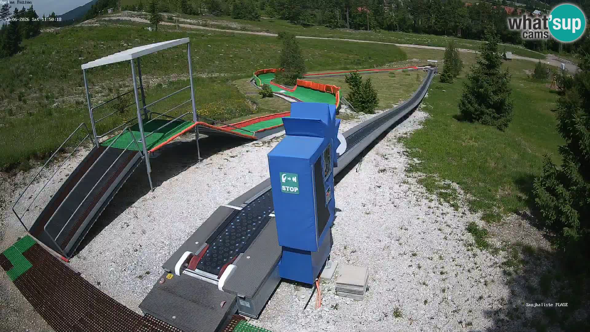 Webcam en vivo Pista de trineo Fužine – Croacia